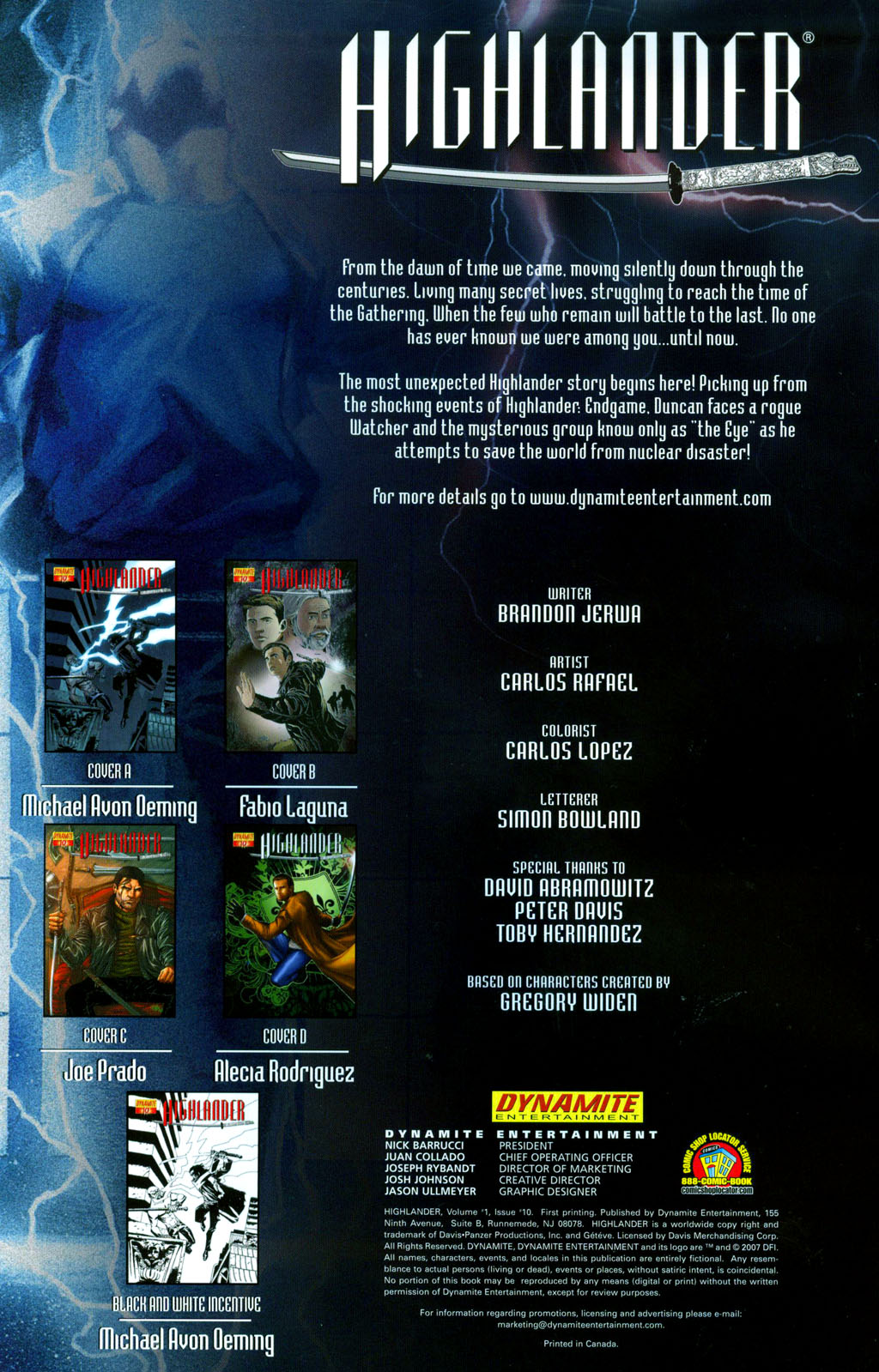 Read online Highlander comic -  Issue #10 - 2