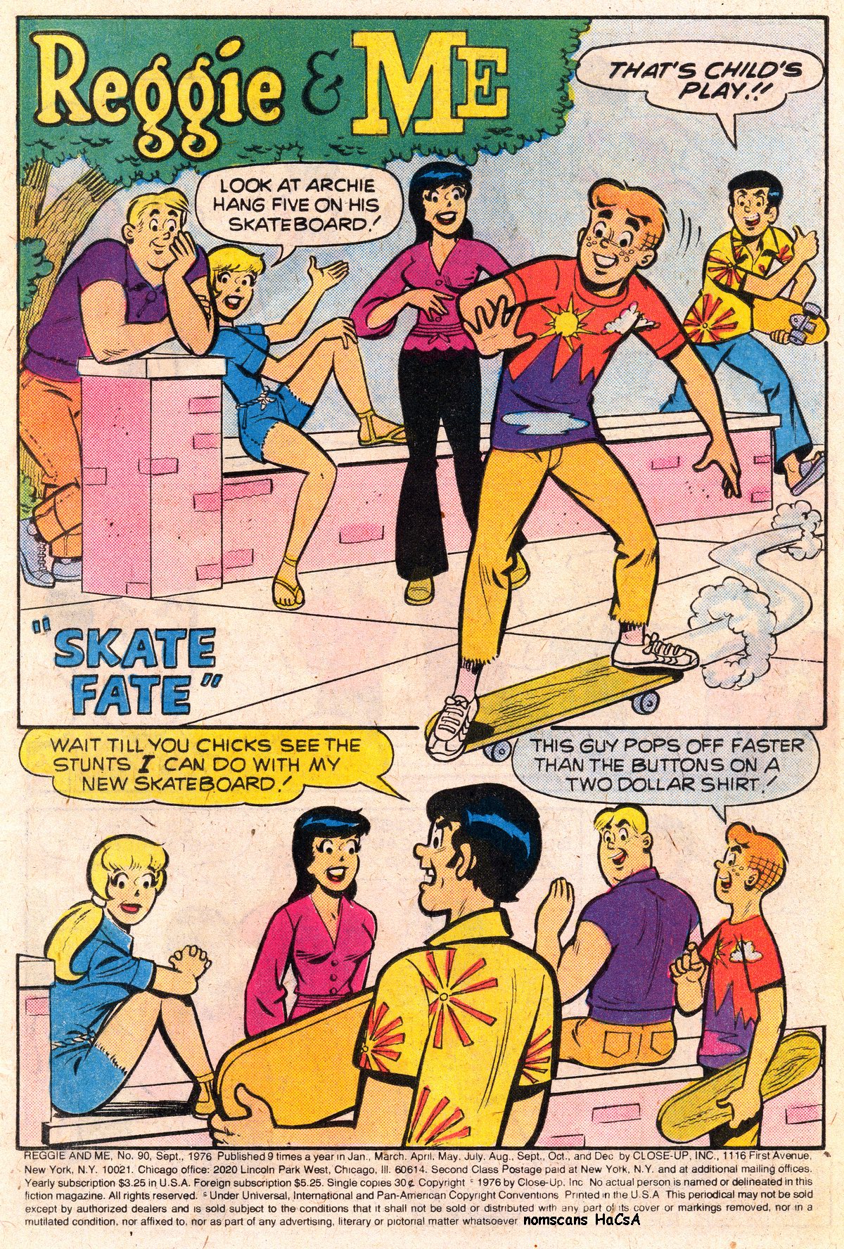 Read online Reggie and Me (1966) comic -  Issue #90 - 2