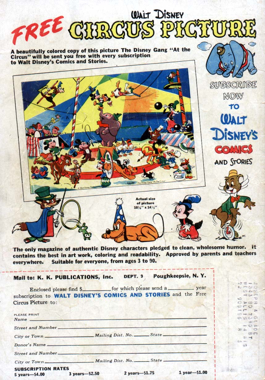 Read online Walt Disney's Comics and Stories comic -  Issue #120 - 52