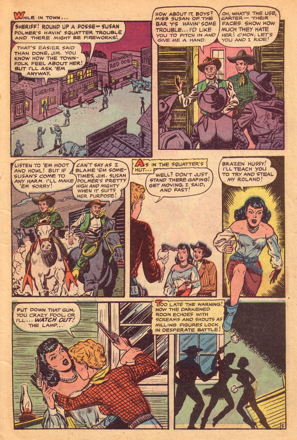 Read online Cowgirl Romances (1950) comic -  Issue #4 - 7