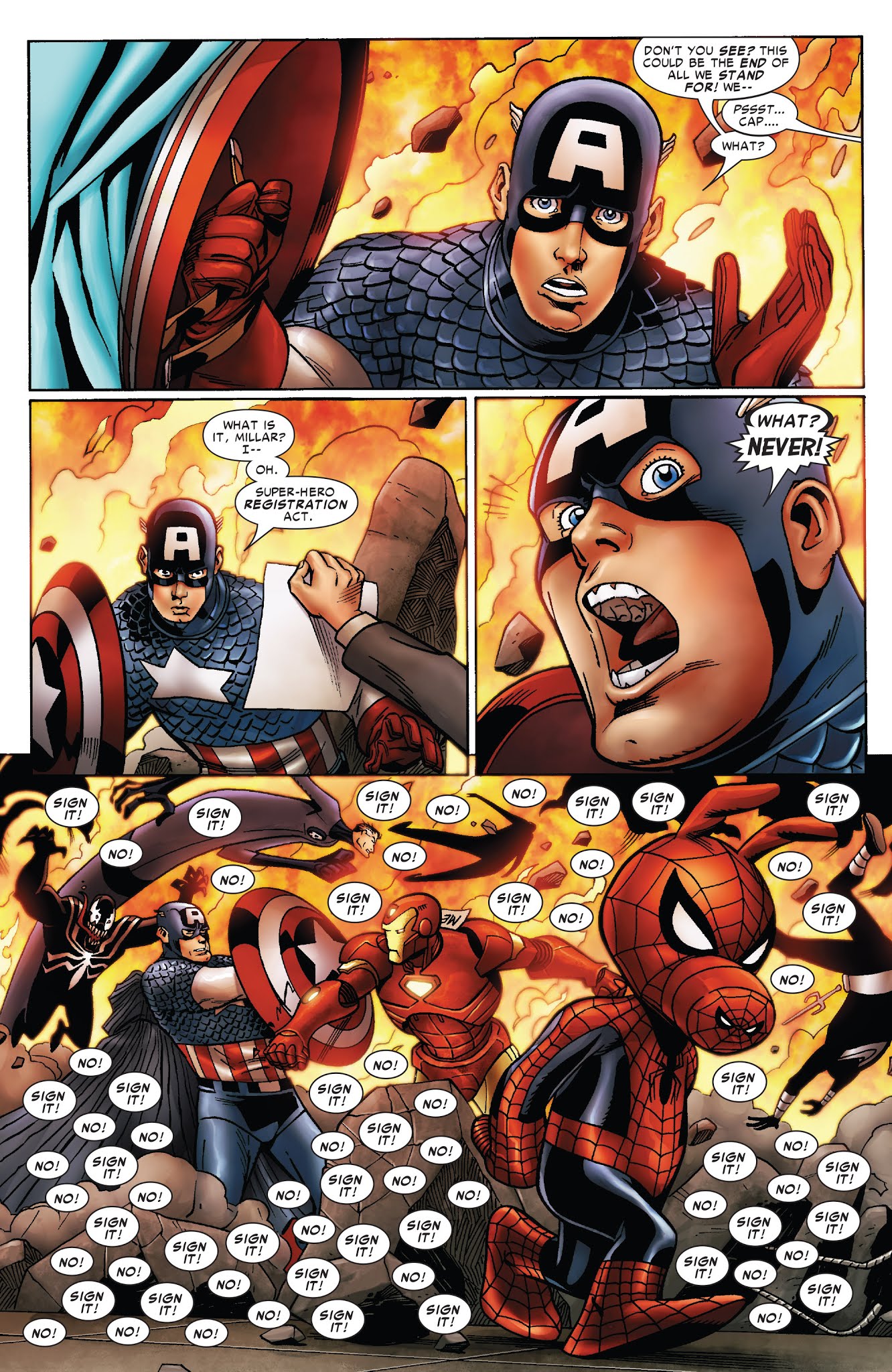 Read online Ultimate Civil War: Spider-Ham comic -  Issue # Full - 8