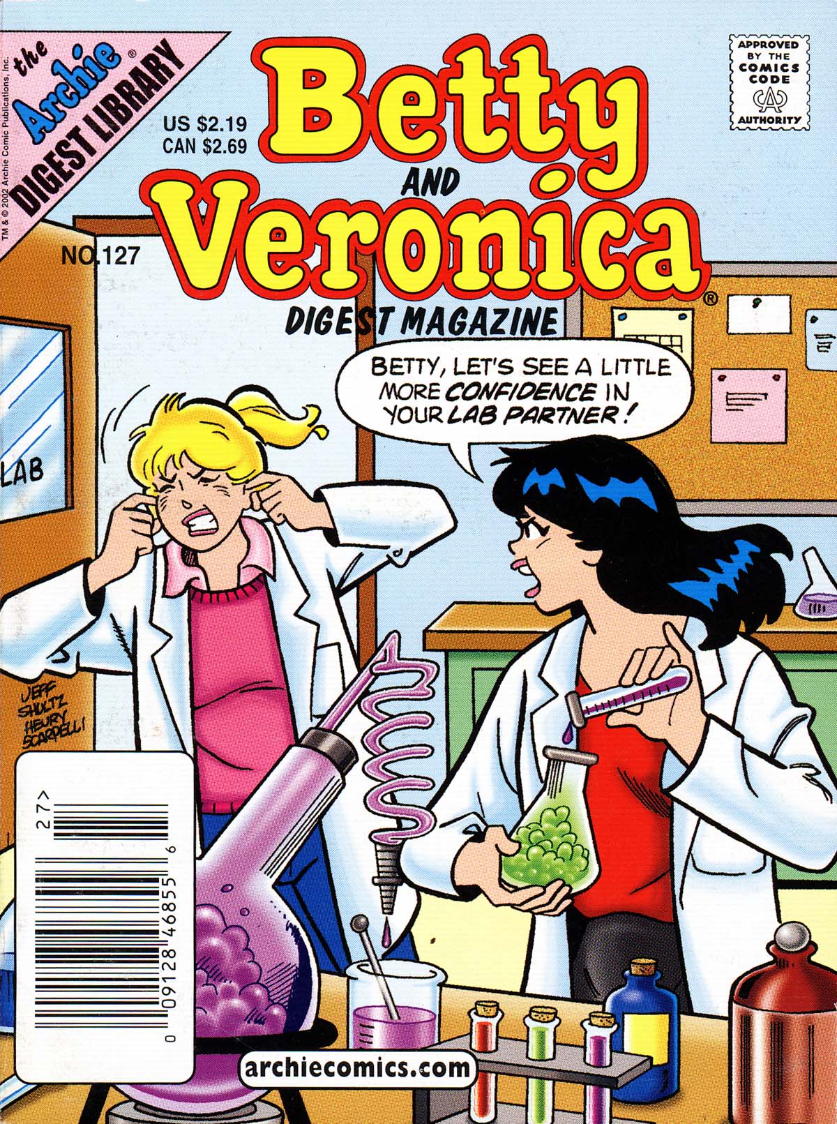Read online Betty and Veronica Digest Magazine comic -  Issue #127 - 1