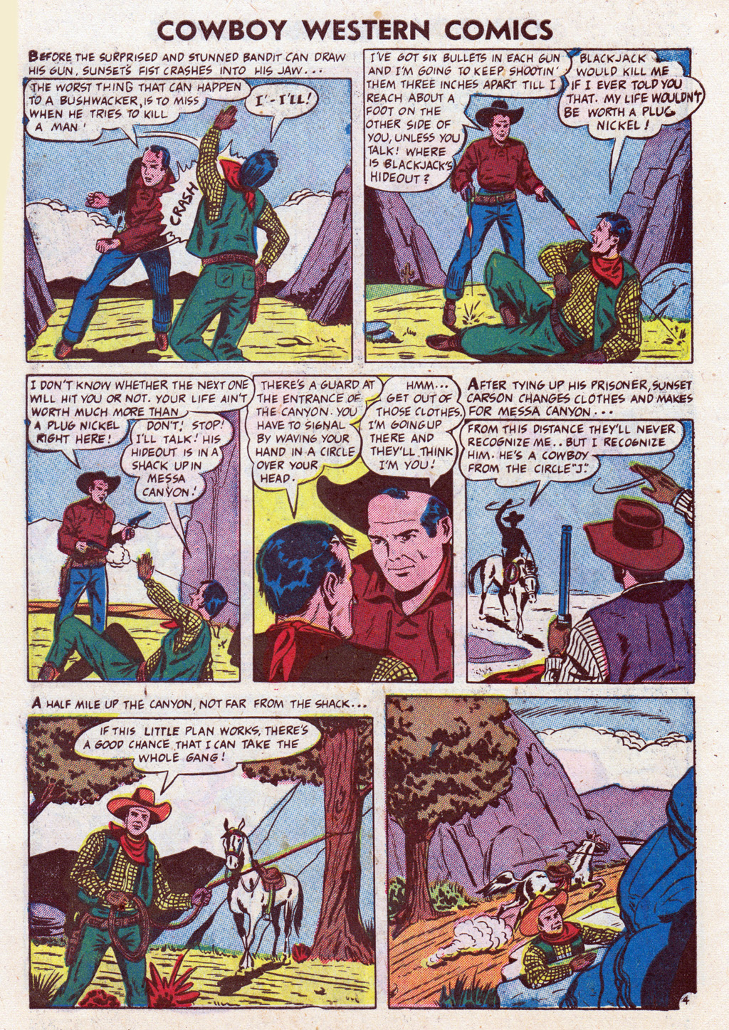 Read online Cowboy Western Comics (1948) comic -  Issue #36 - 6