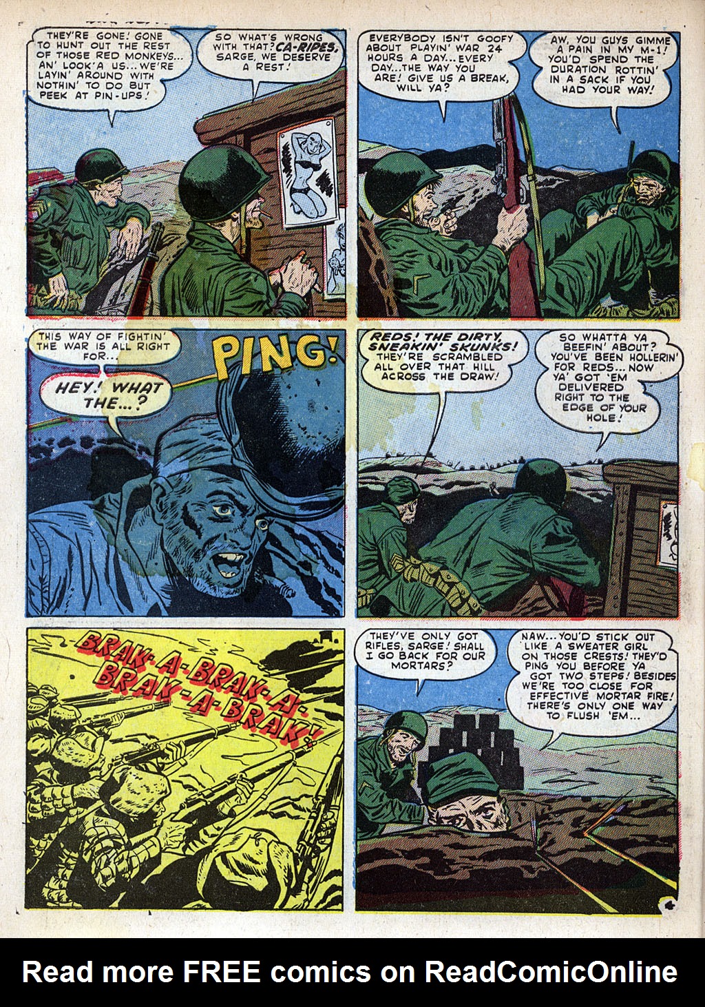 Read online War Action comic -  Issue #5 - 6
