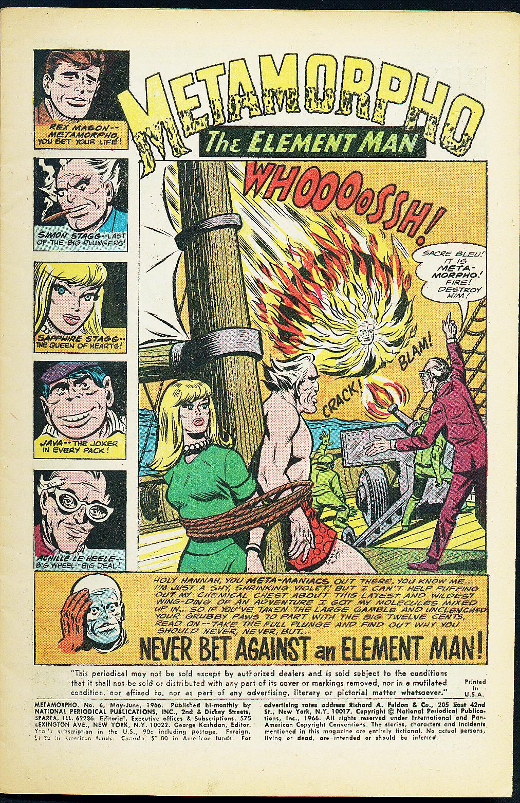 Read online Metamorpho comic -  Issue #6 - 3