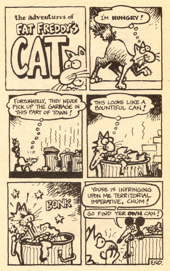 Read online Adventures of Fat Freddy's Cat comic -  Issue #1 - 44