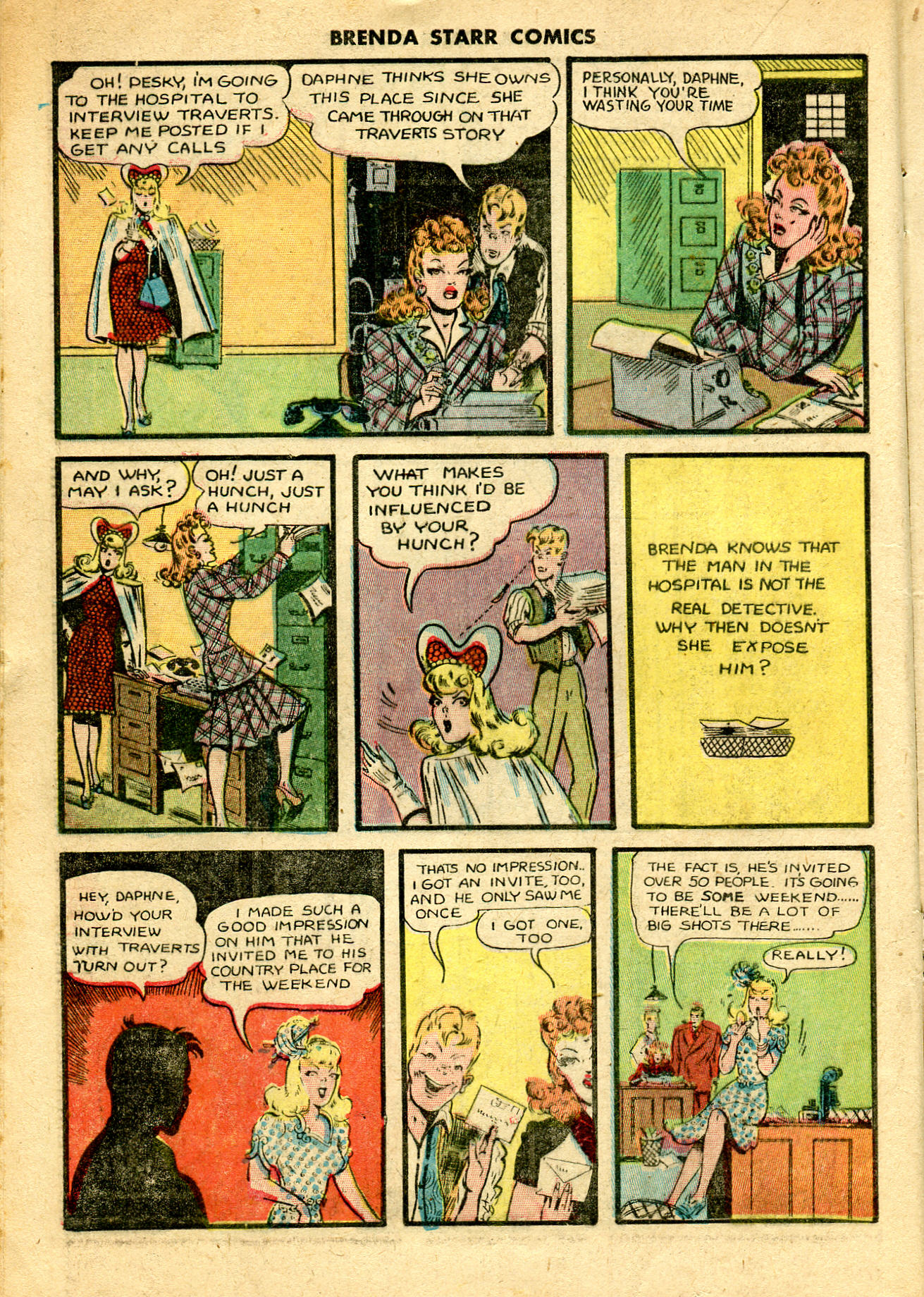 Read online Brenda Starr (1948) comic -  Issue #5 - 16