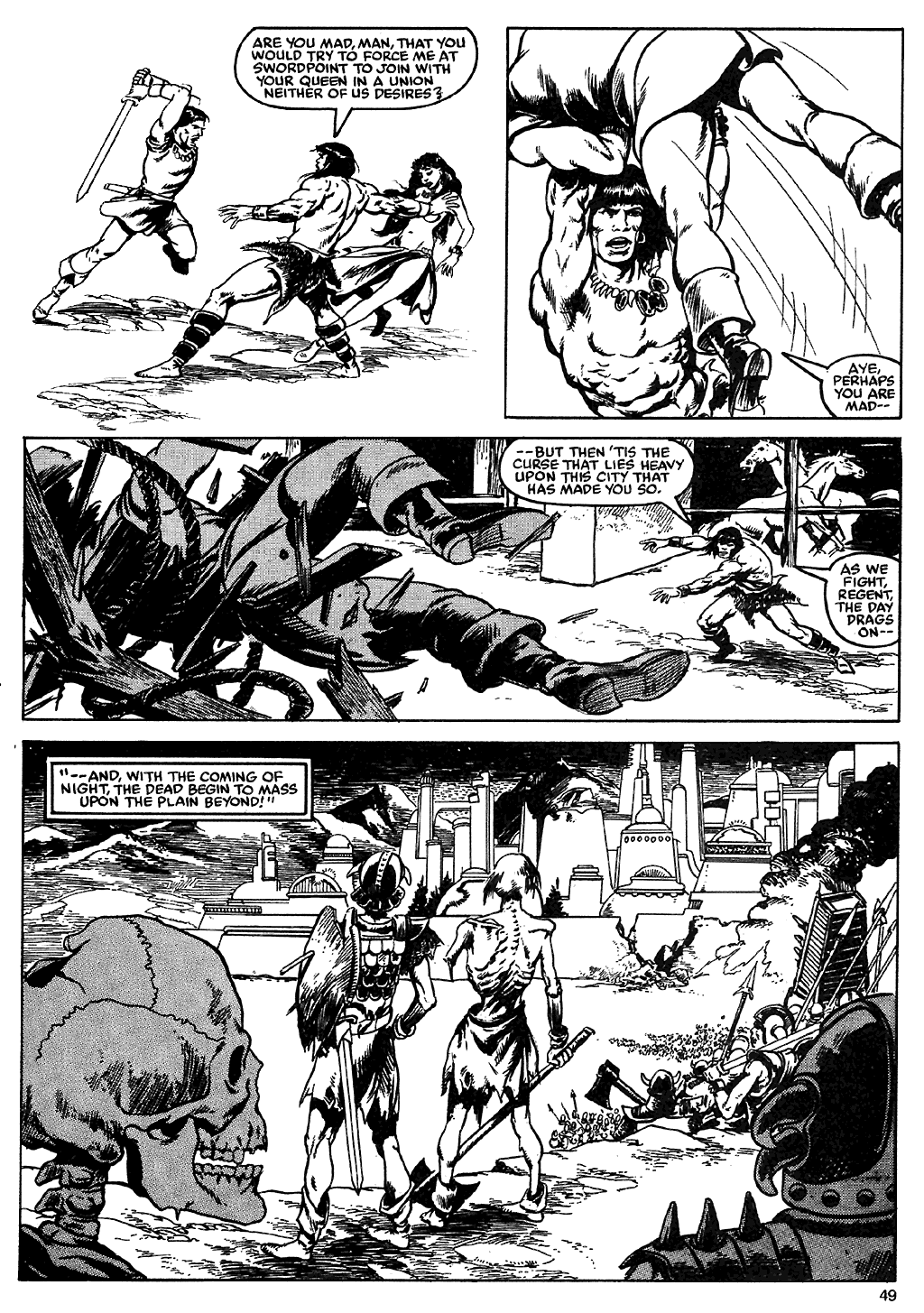 Read online The Savage Sword Of Conan comic -  Issue #110 - 47