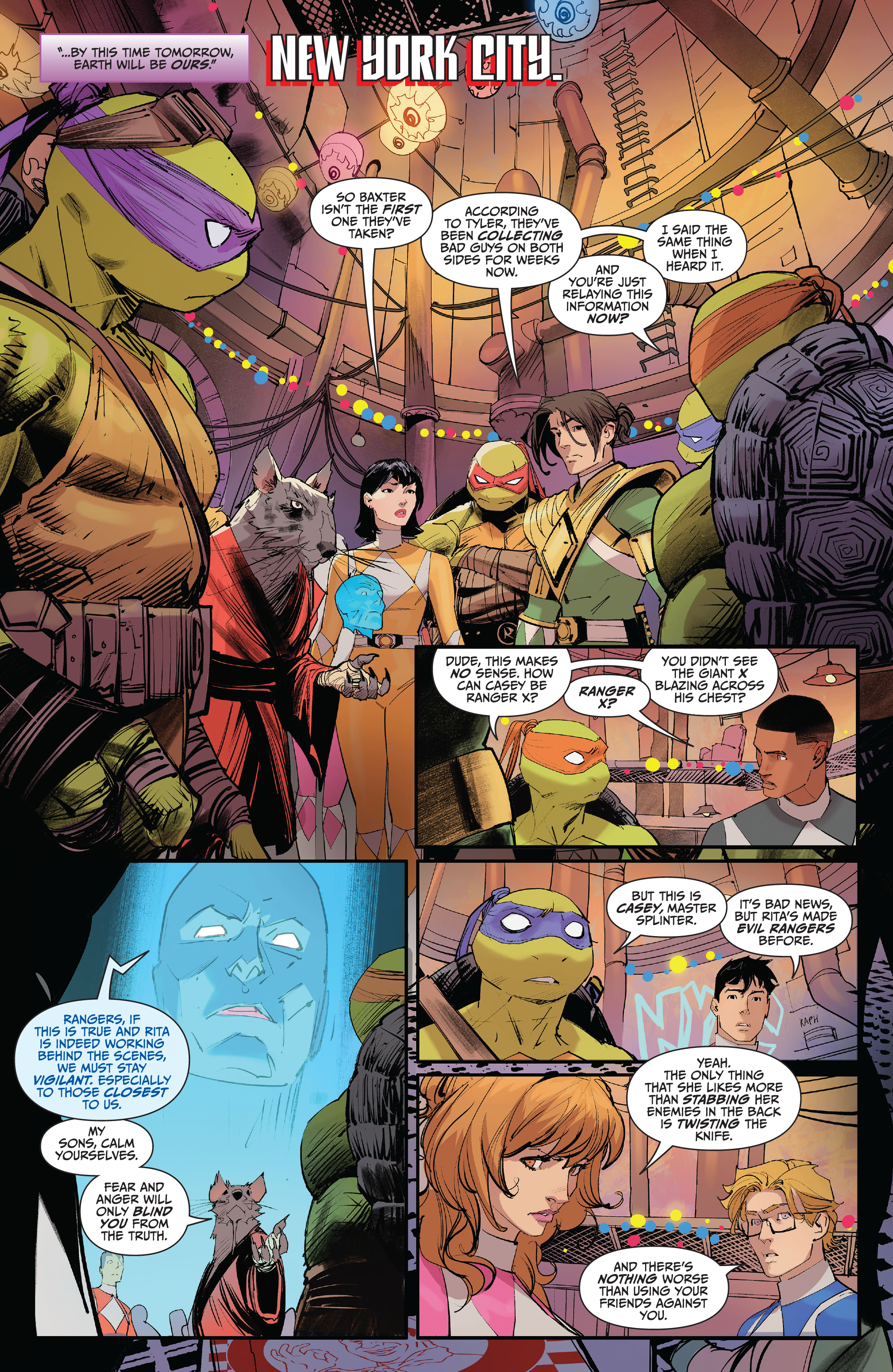 Read online Mighty Morphin Power Rangers/ Teenage Mutant Ninja Turtles II comic -  Issue #2 - 6