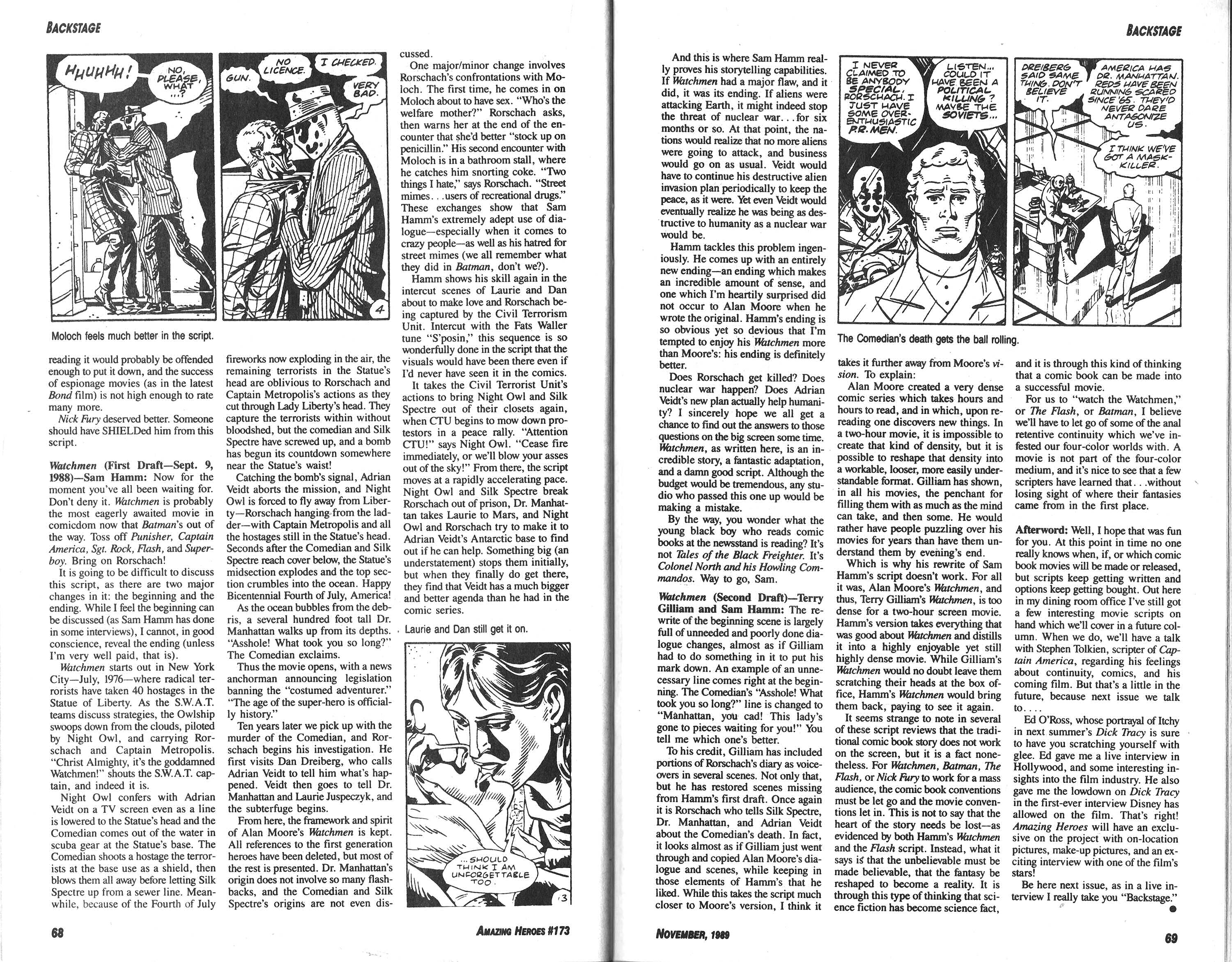 Read online Amazing Heroes comic -  Issue #173 - 35