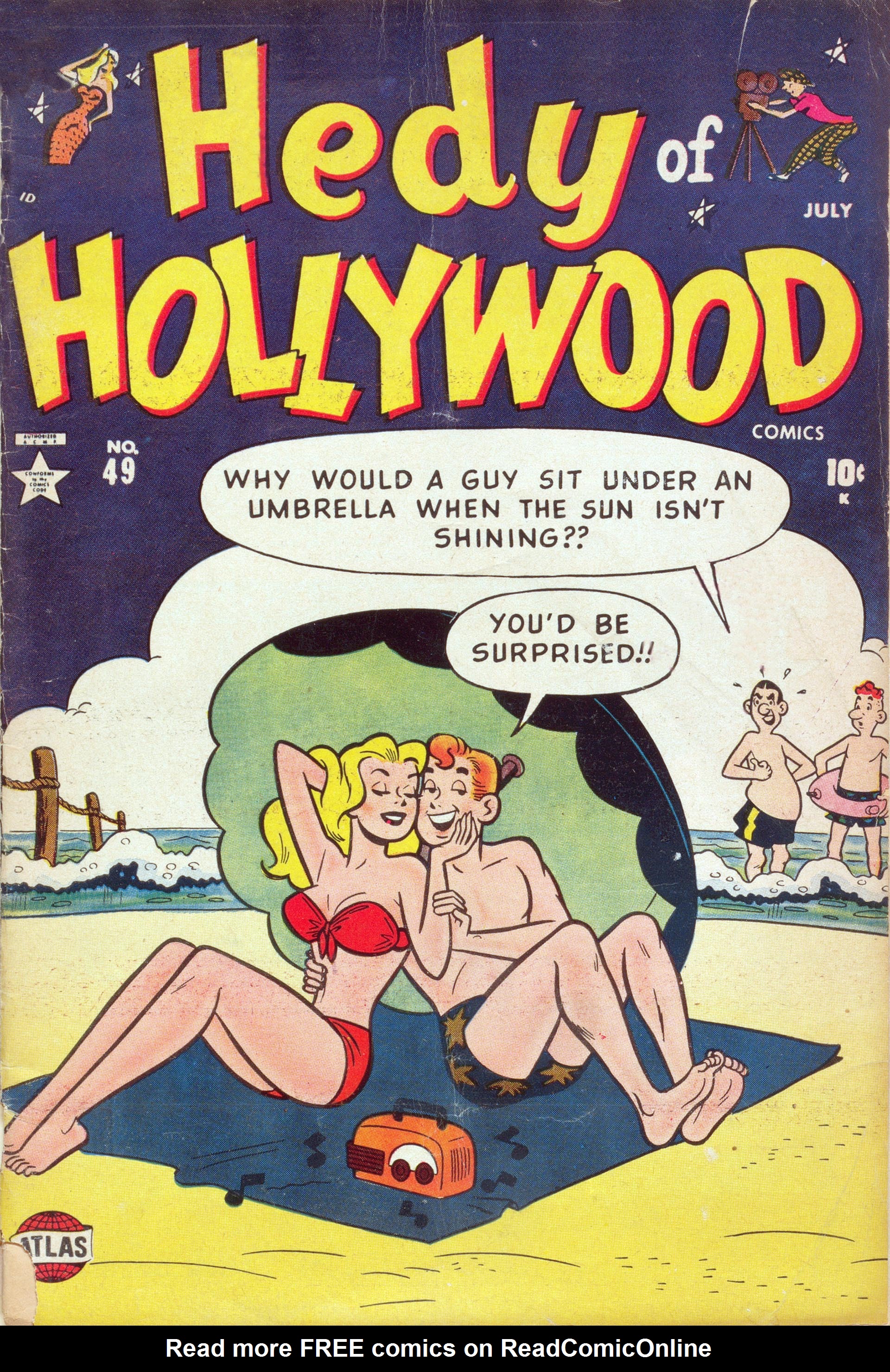 Read online Hedy Of Hollywood Comics comic -  Issue #49 - 1