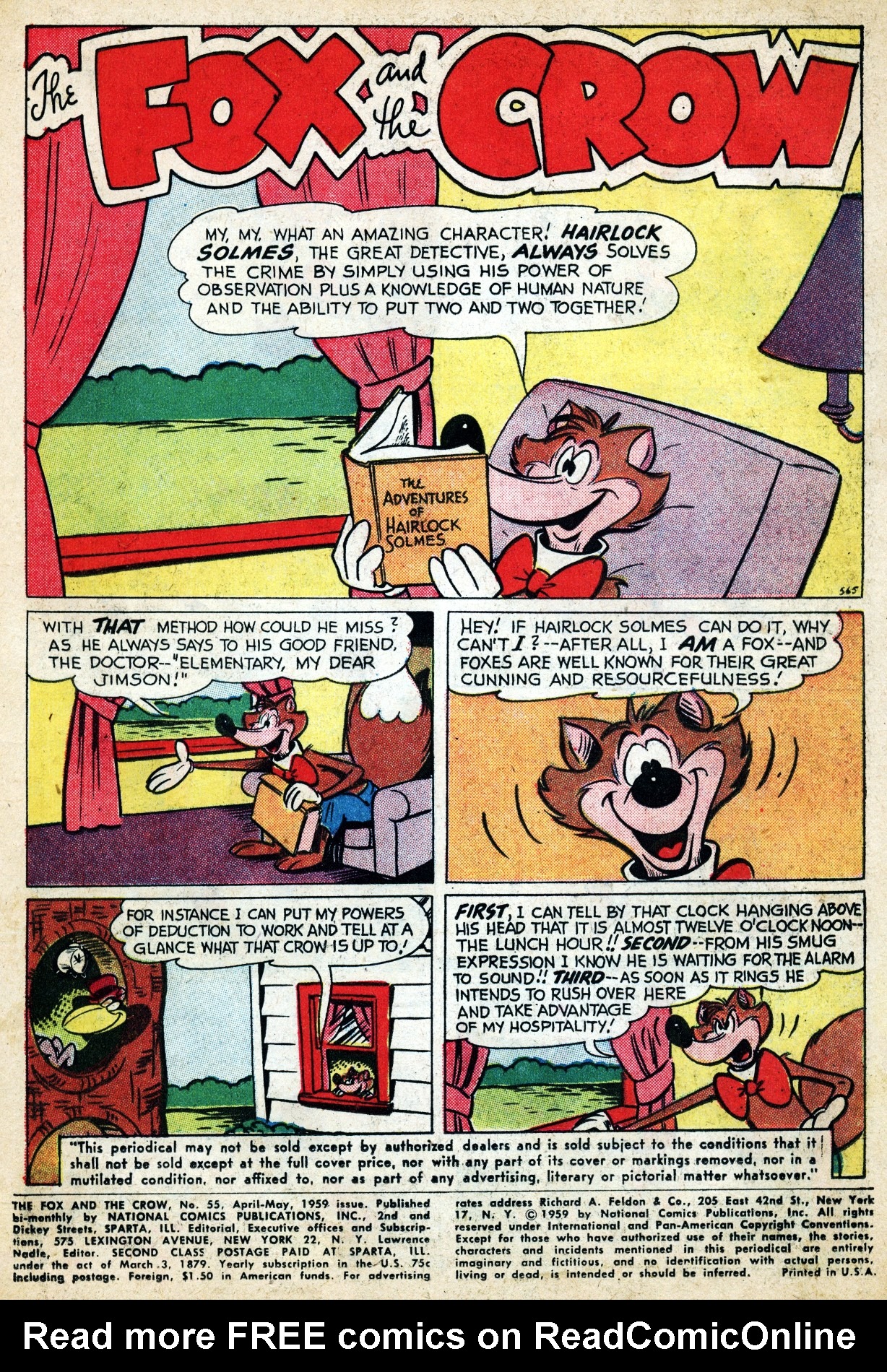 Read online The Fox and the Crow comic -  Issue #55 - 3