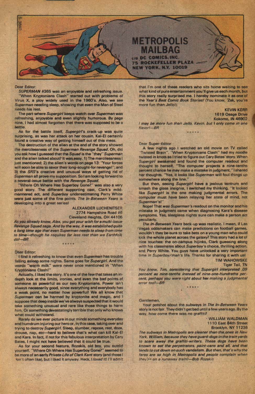 Read online Superman (1939) comic -  Issue #370 - 34