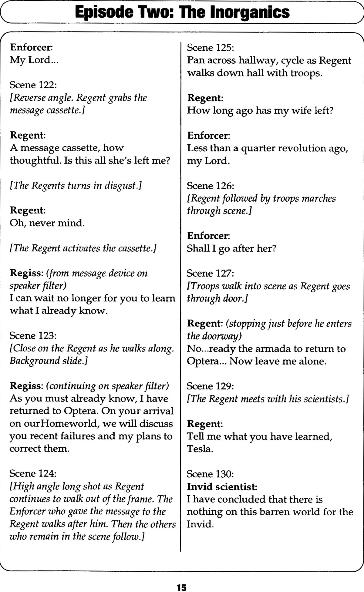 Read online Robotech II: The Sentinels comic -  Issue # _Script Book 1 - 45