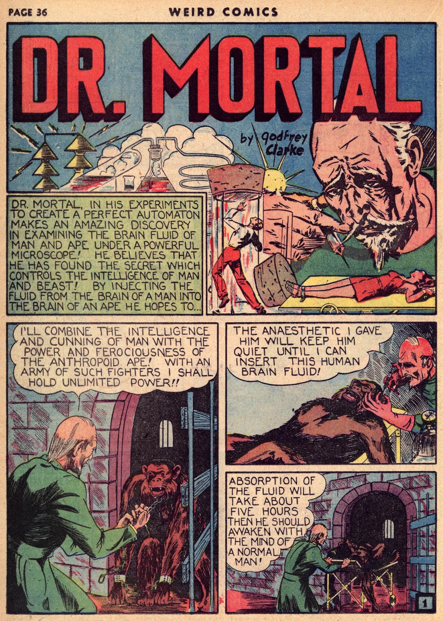 Read online Weird Comics comic -  Issue #5 - 38