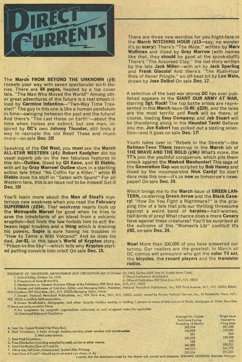 Read online Aquaman (1962) comic -  Issue #56 - 31