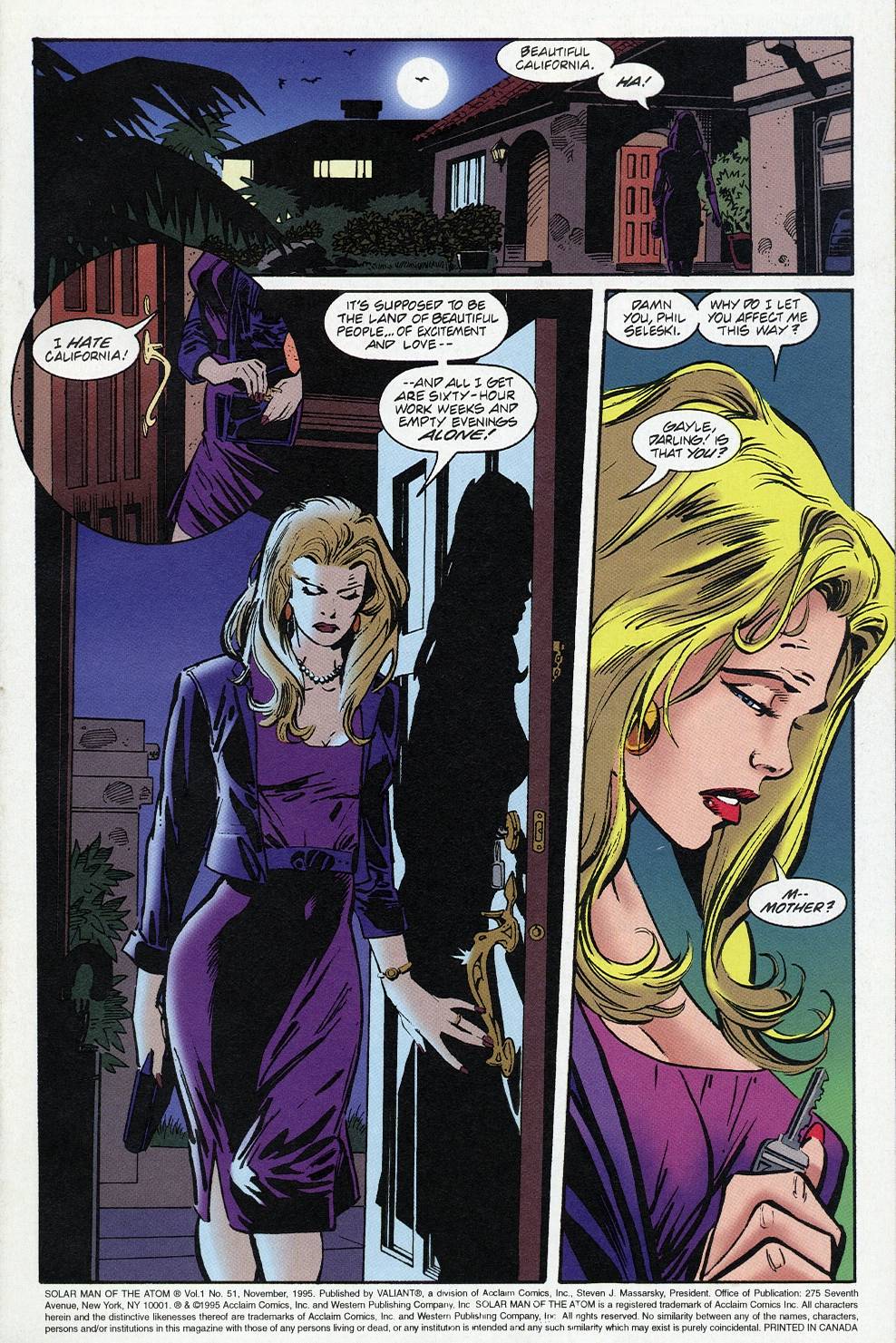 Read online Solar, Man of the Atom comic -  Issue #51 - 2