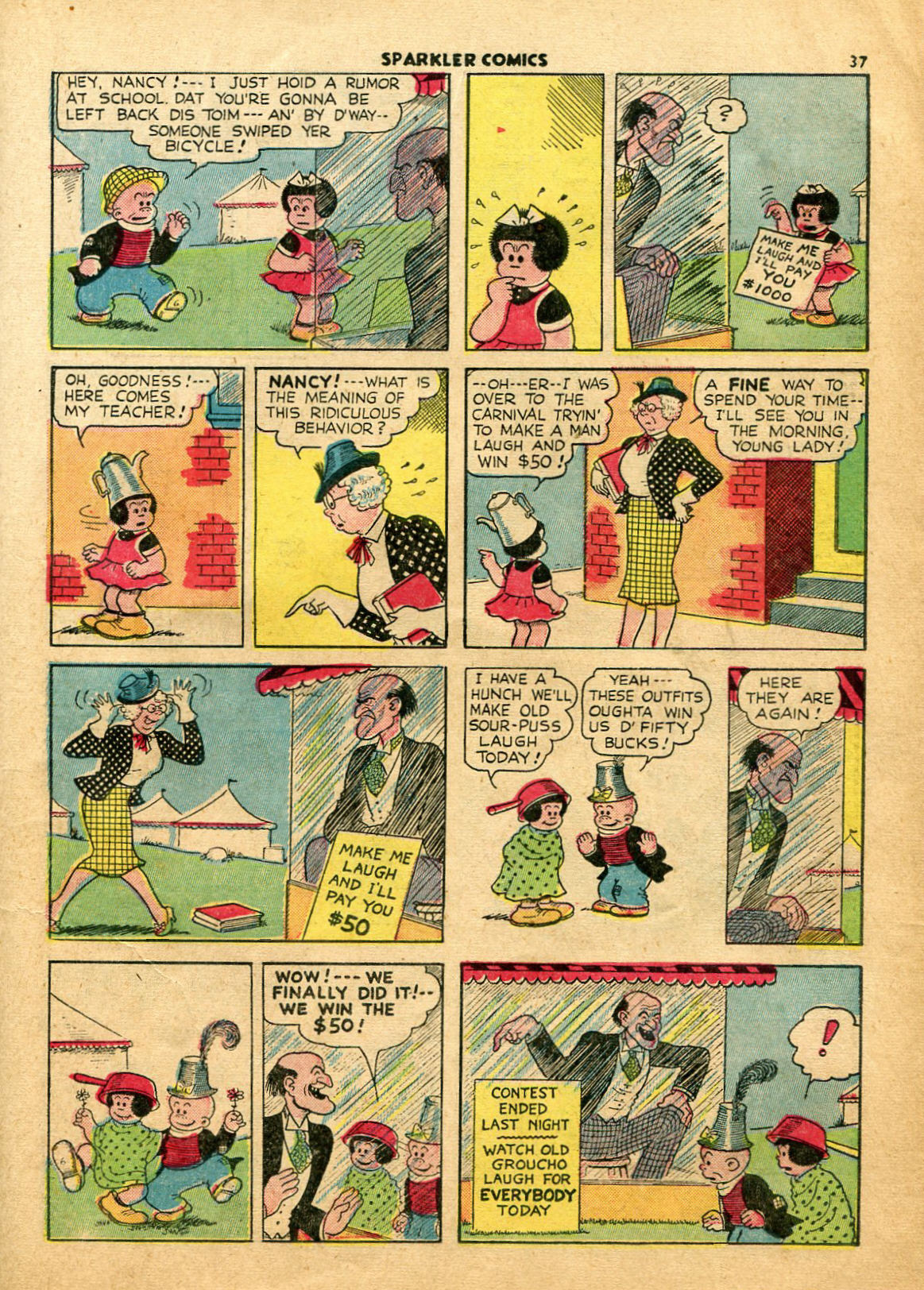 Read online Sparkler Comics comic -  Issue #23 - 35