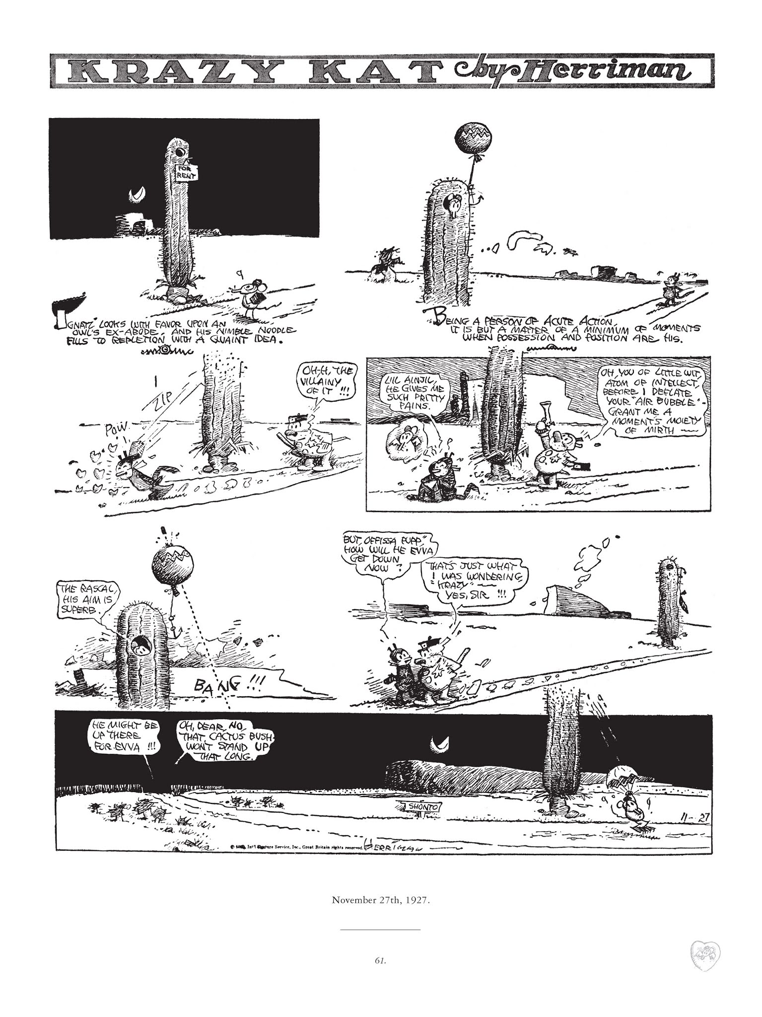 Read online Krazy & Ignatz comic -  Issue # TPB 5 - 61