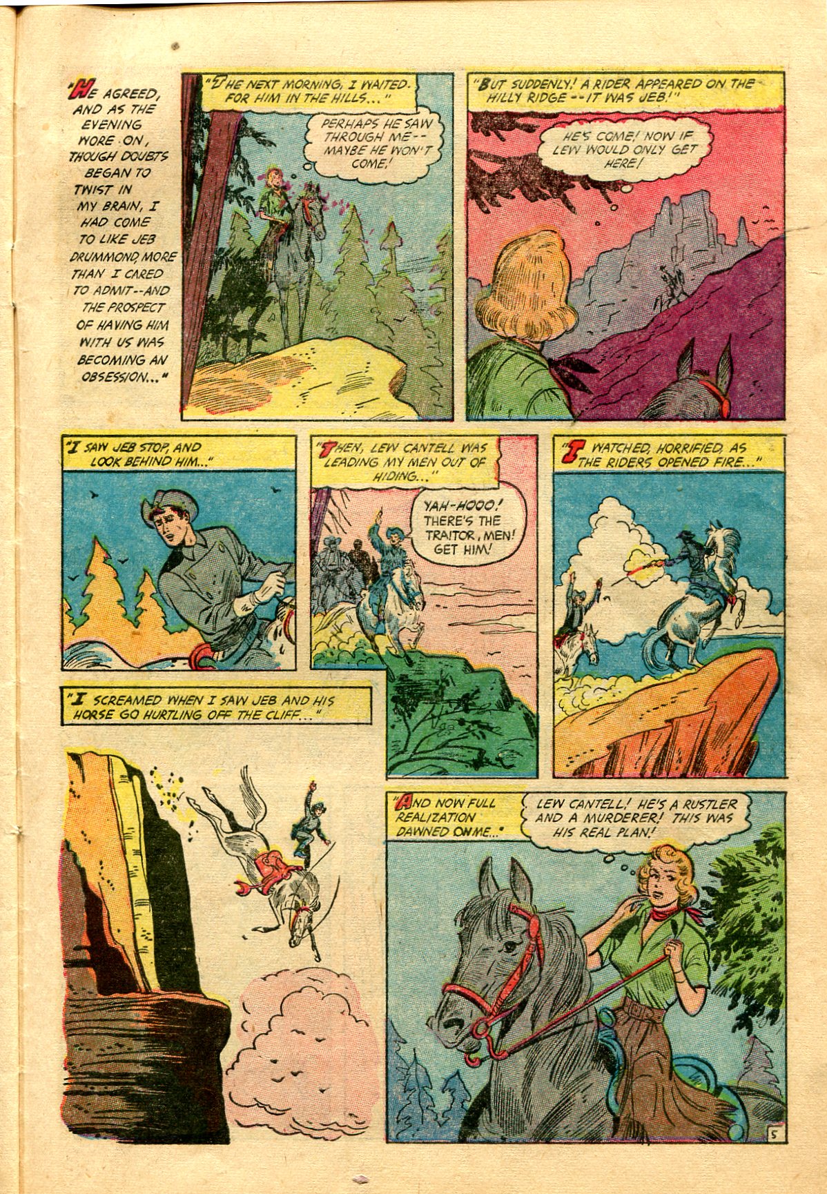 Read online Cowgirl Romances (1950) comic -  Issue #12 - 31