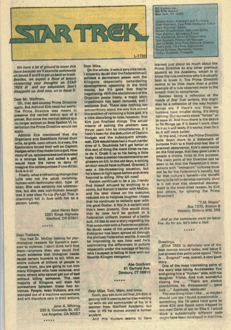 Read online Star Trek (1984) comic -  Issue #9 - 25