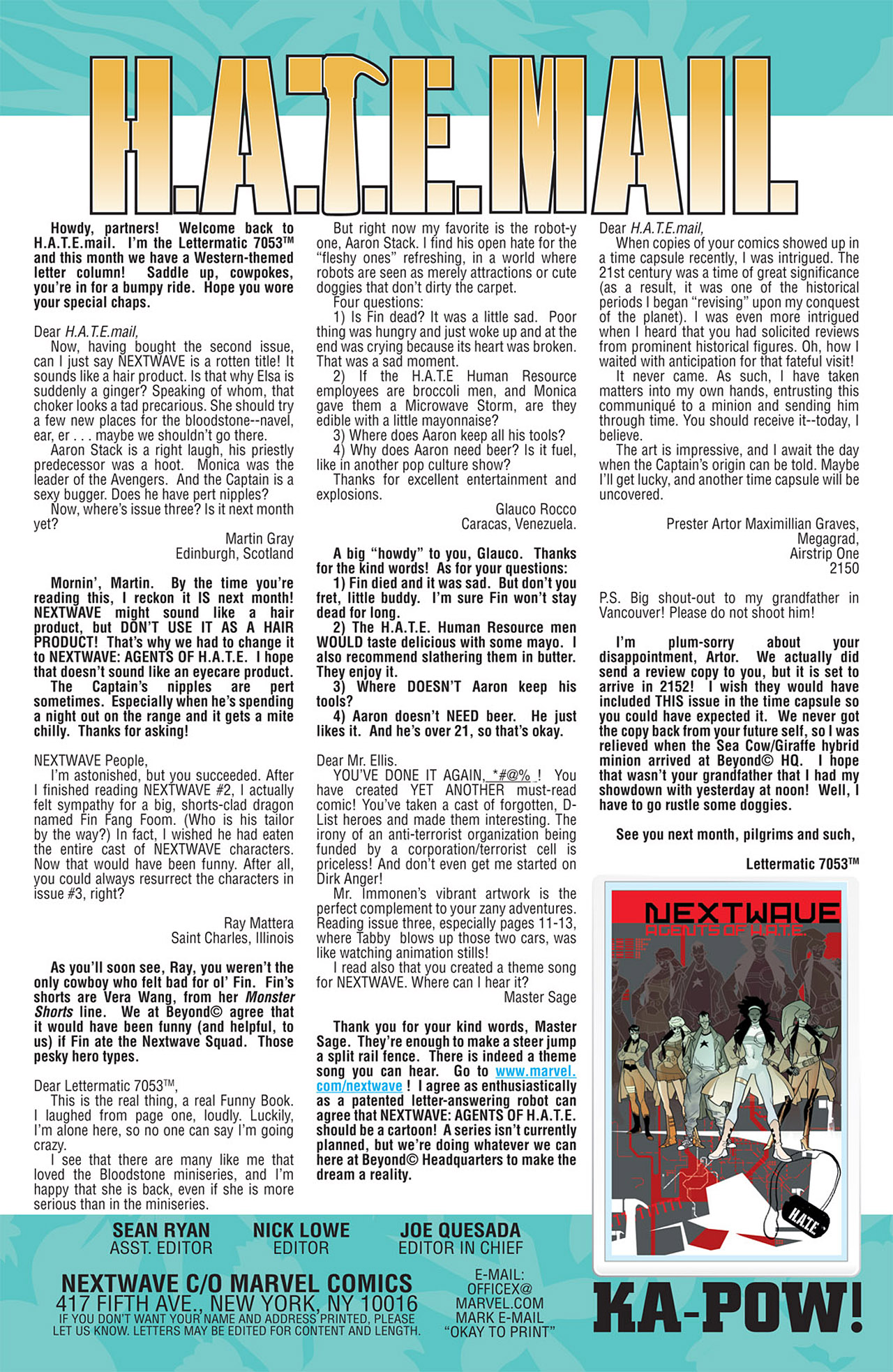 Read online Nextwave: Agents Of H.A.T.E. comic -  Issue #4 - 25