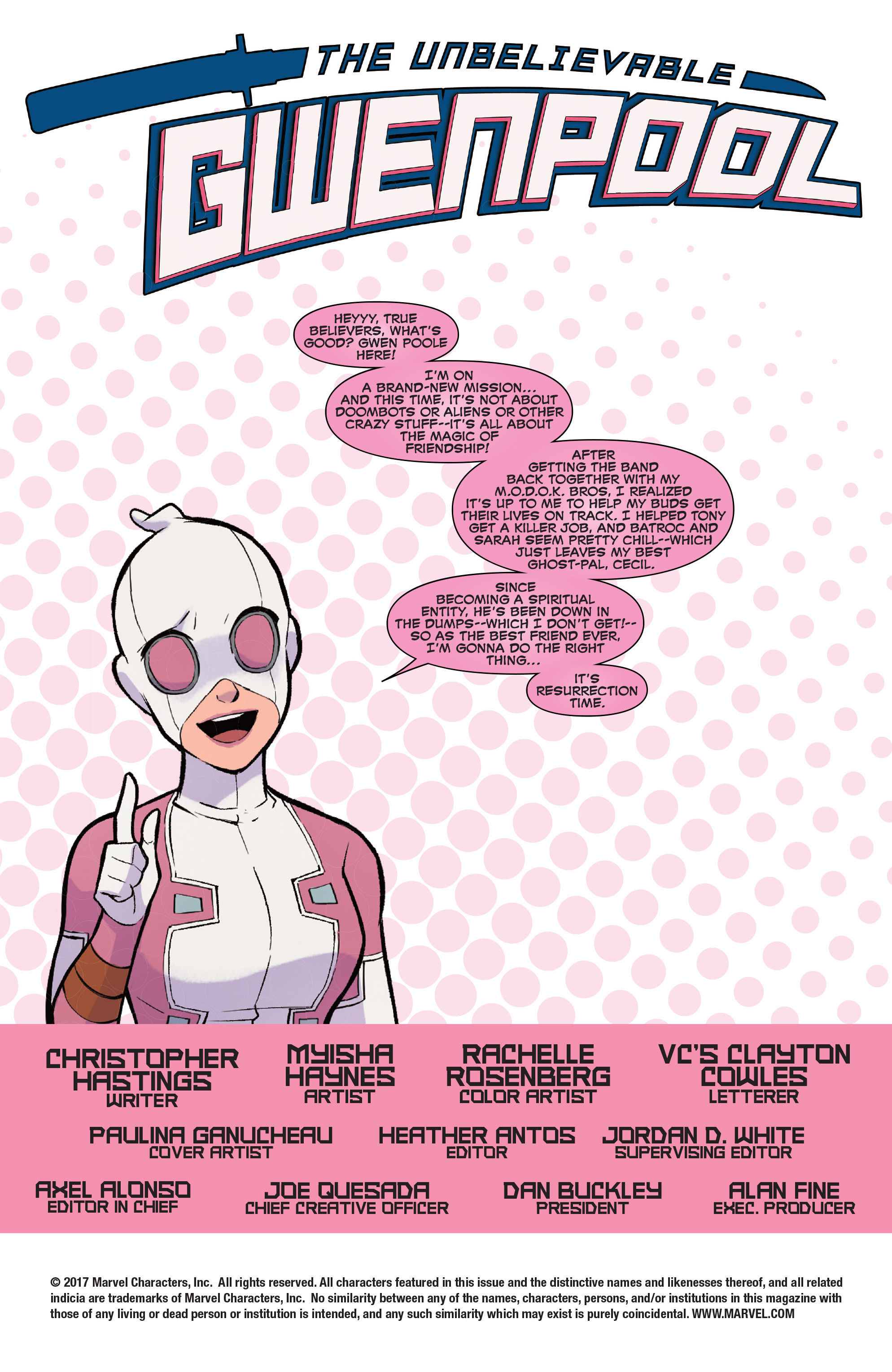 Read online The Unbelievable Gwenpool comic -  Issue #14 - 2