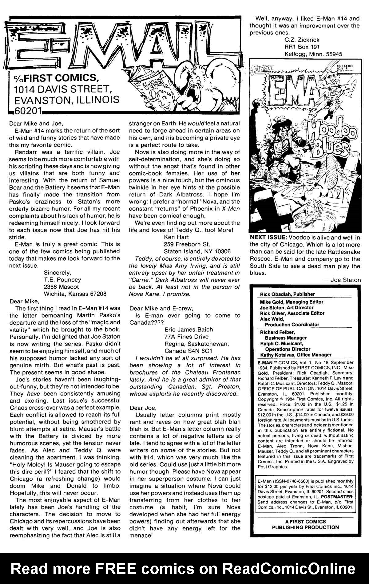 Read online E-Man (1983) comic -  Issue #18 - 2