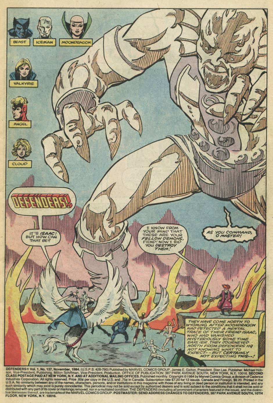 Read online The Defenders (1972) comic -  Issue #137 - 2