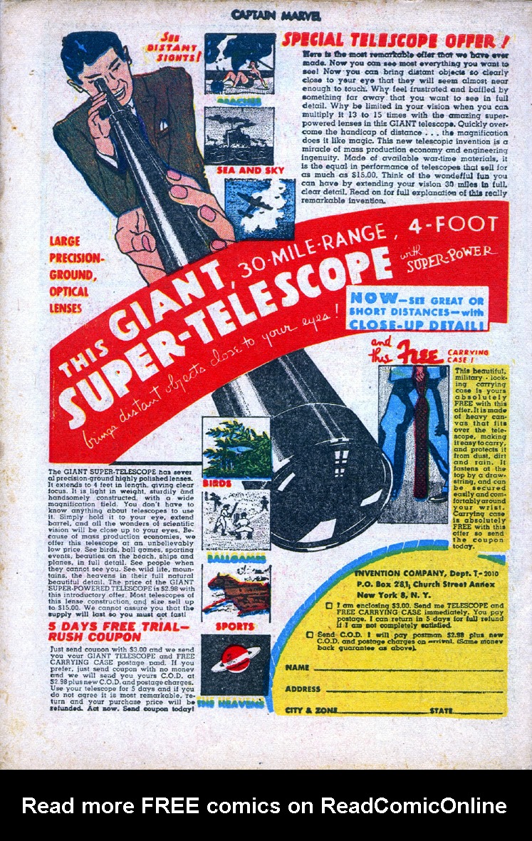 Read online Captain Marvel Adventures comic -  Issue #40 - 50