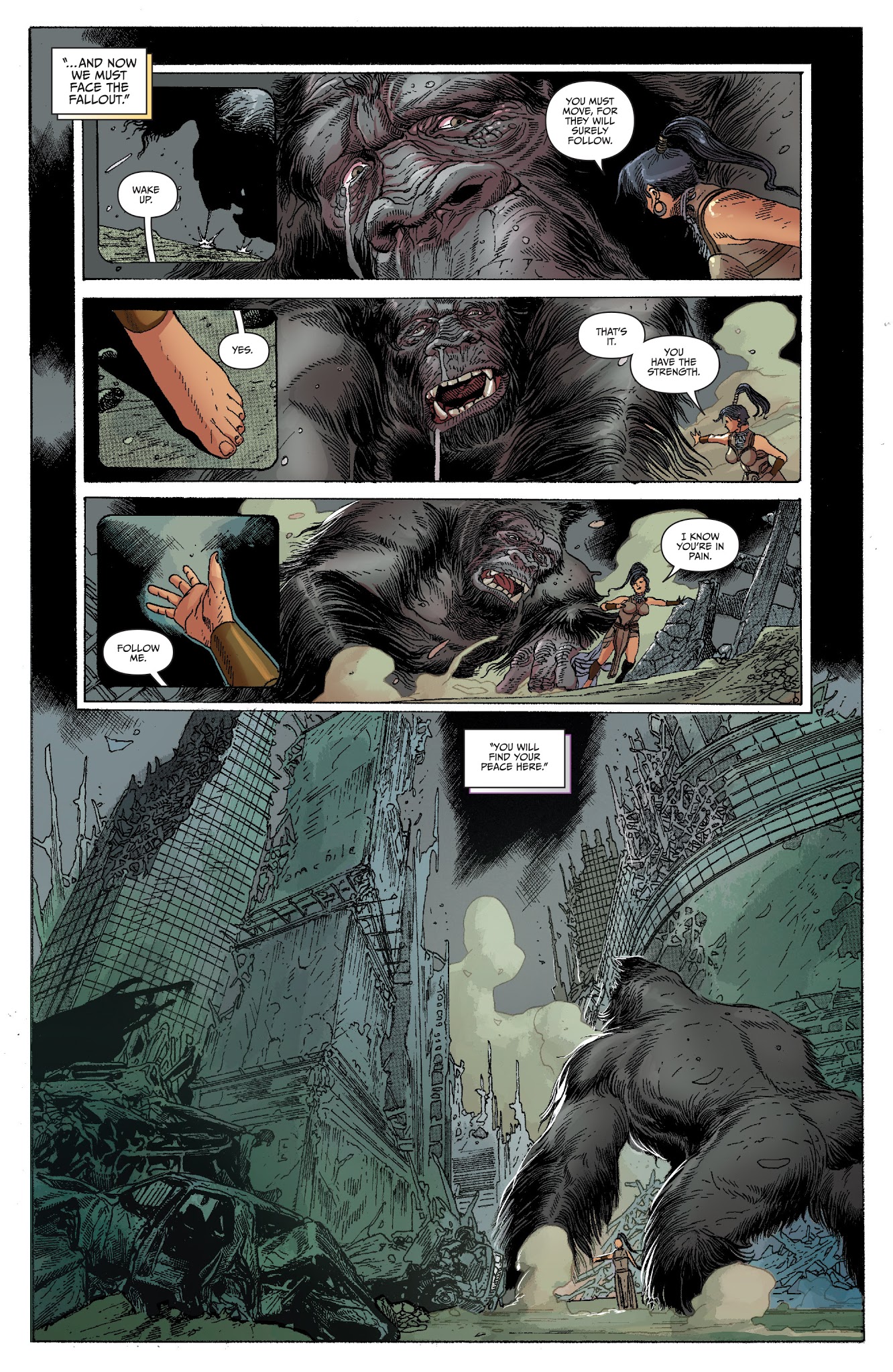 Read online Kong on the Planet of the Apes comic -  Issue #6 - 16