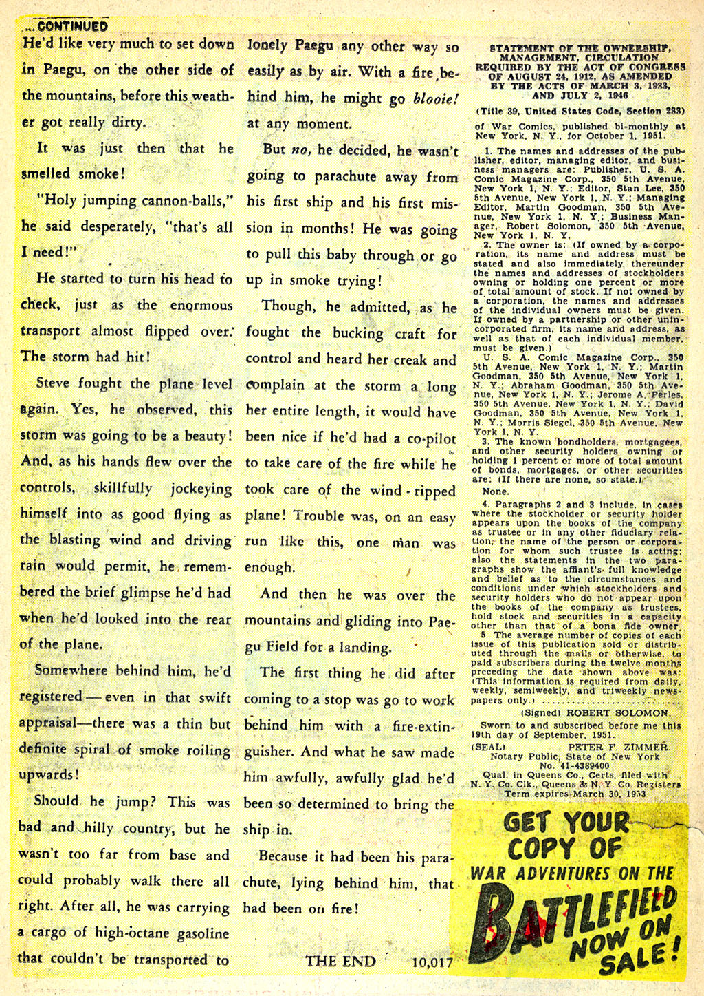 Read online War Comics comic -  Issue #10 - 18