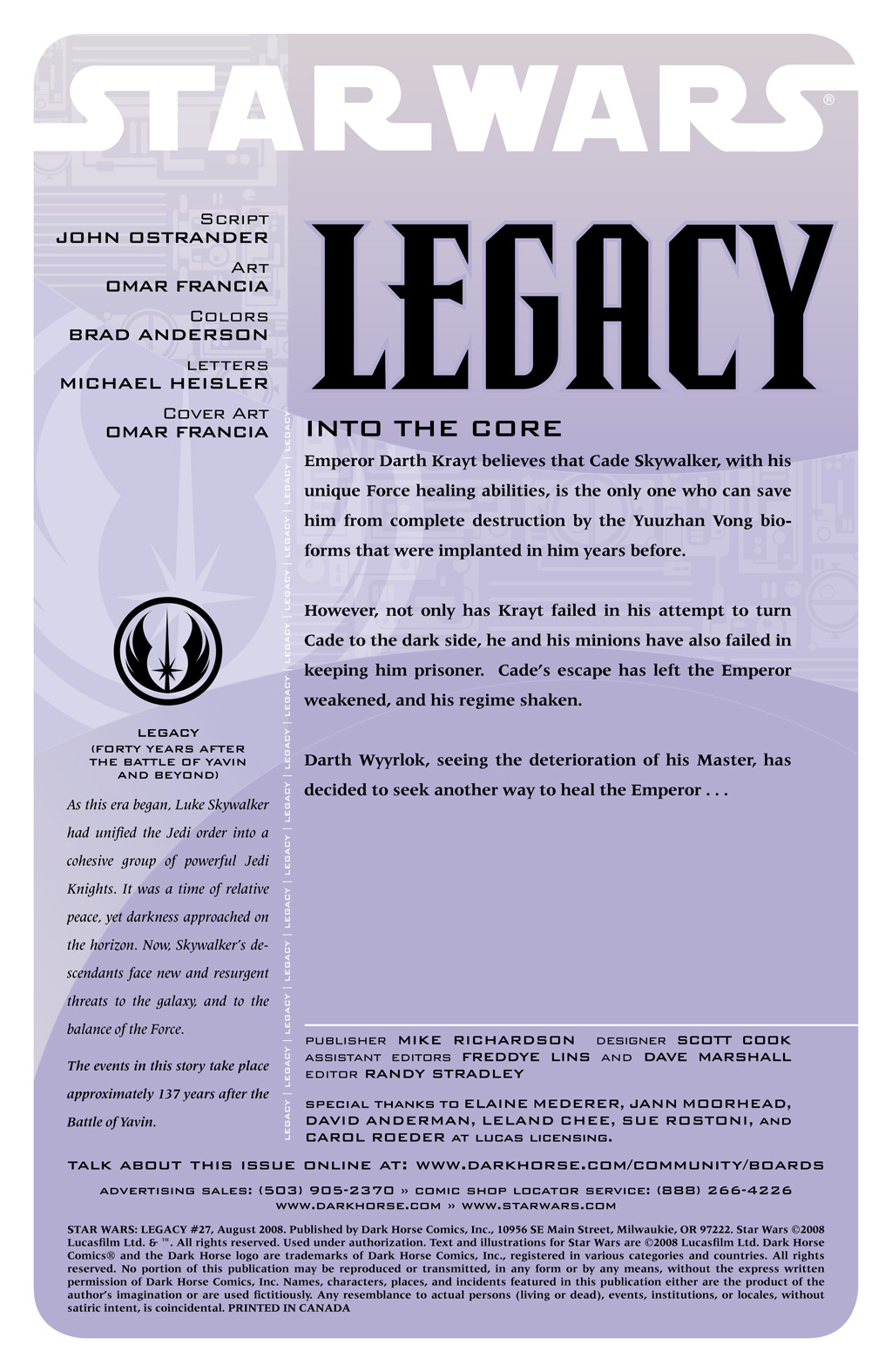 Read online Star Wars: Legacy (2006) comic -  Issue #27 - 2