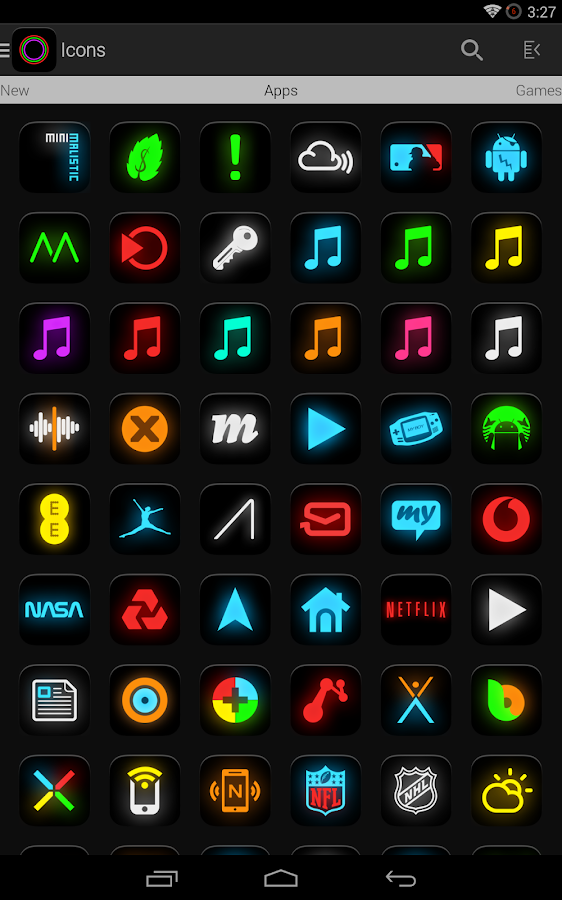 Neon Glow - Icon Pack