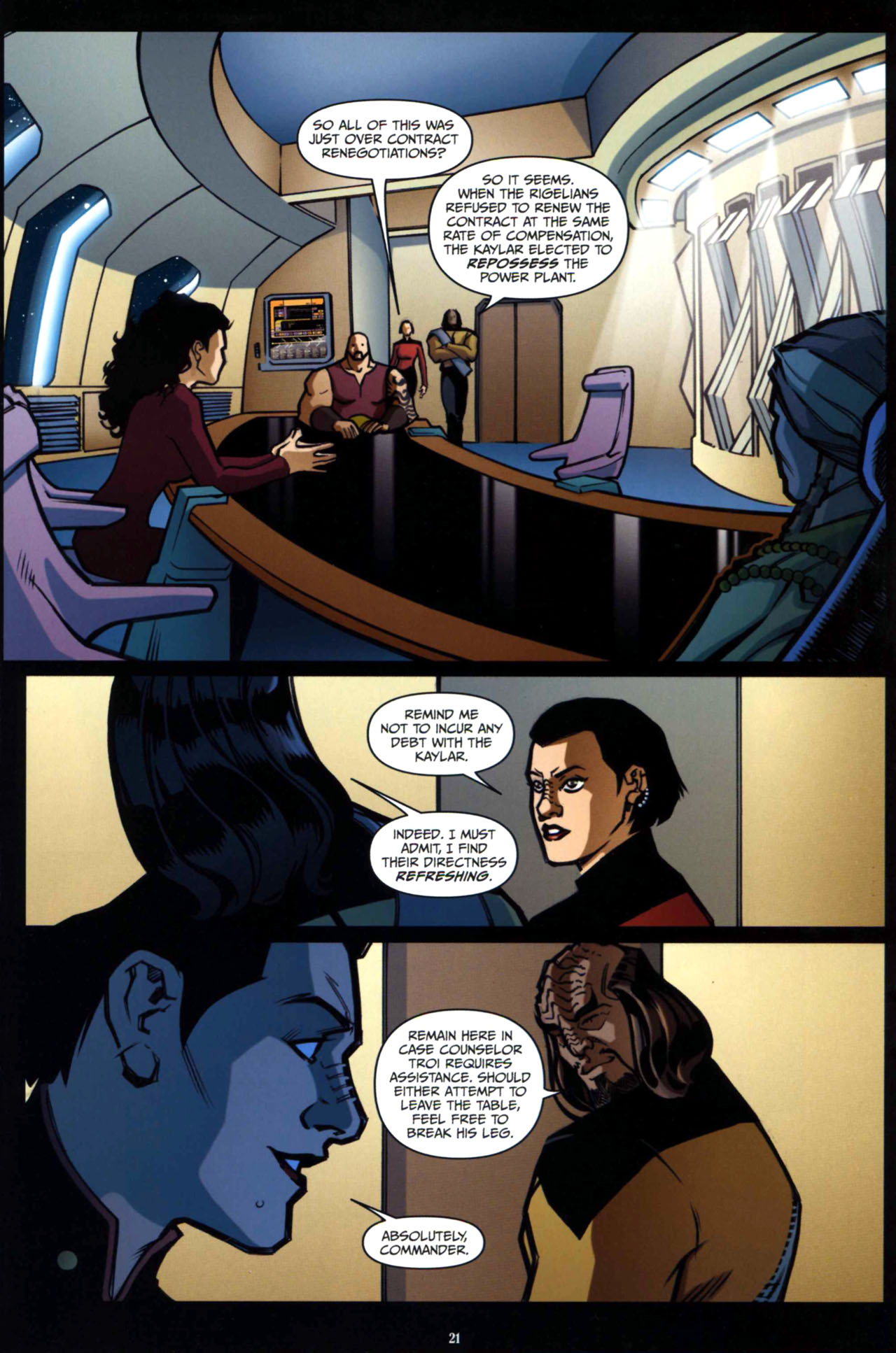 Read online Star Trek: The Next Generation: Intelligence Gathering comic -  Issue #2 - 23