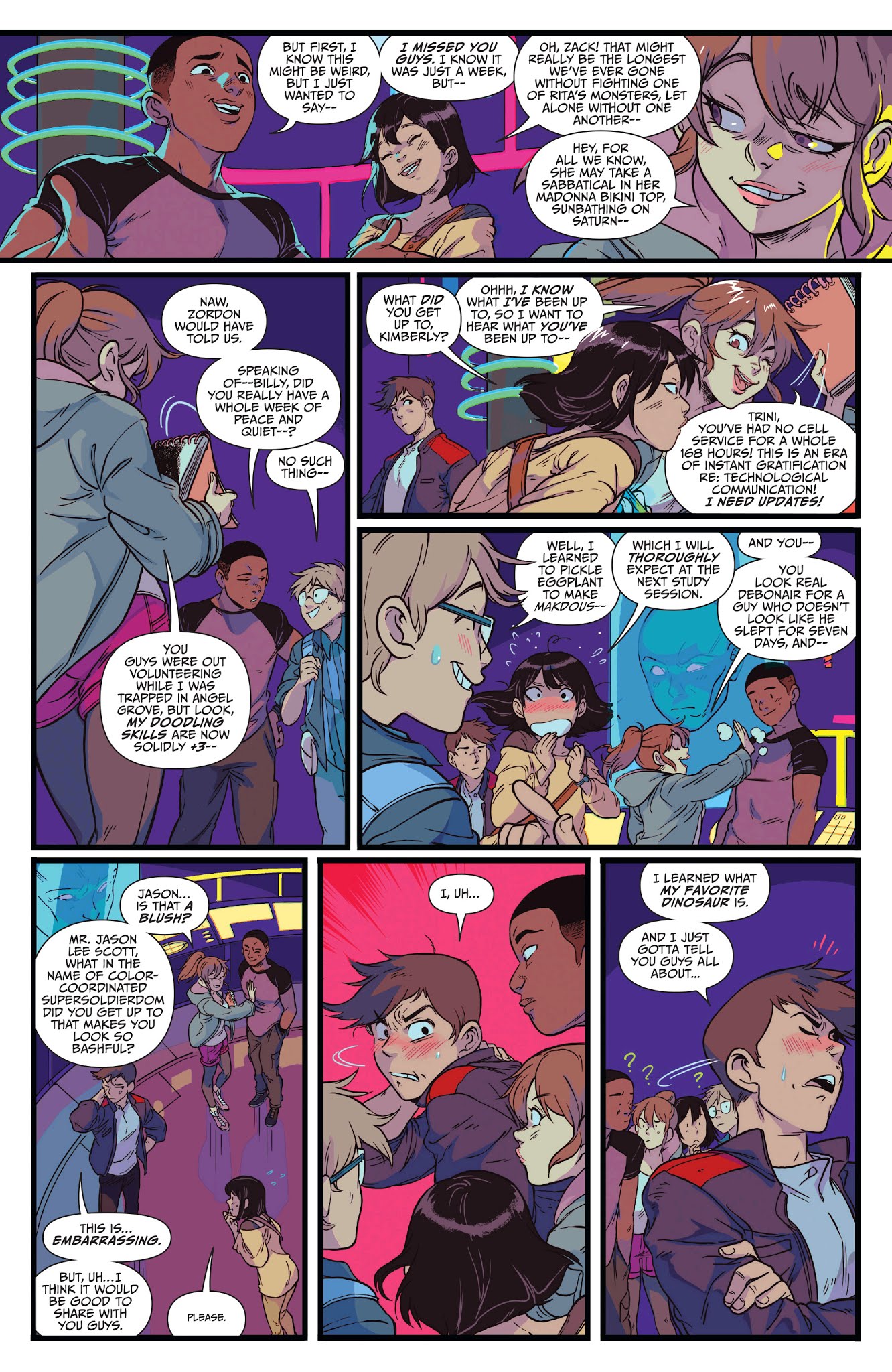 Read online Saban's Go Go Power Rangers: Back To School comic -  Issue # Full - 4