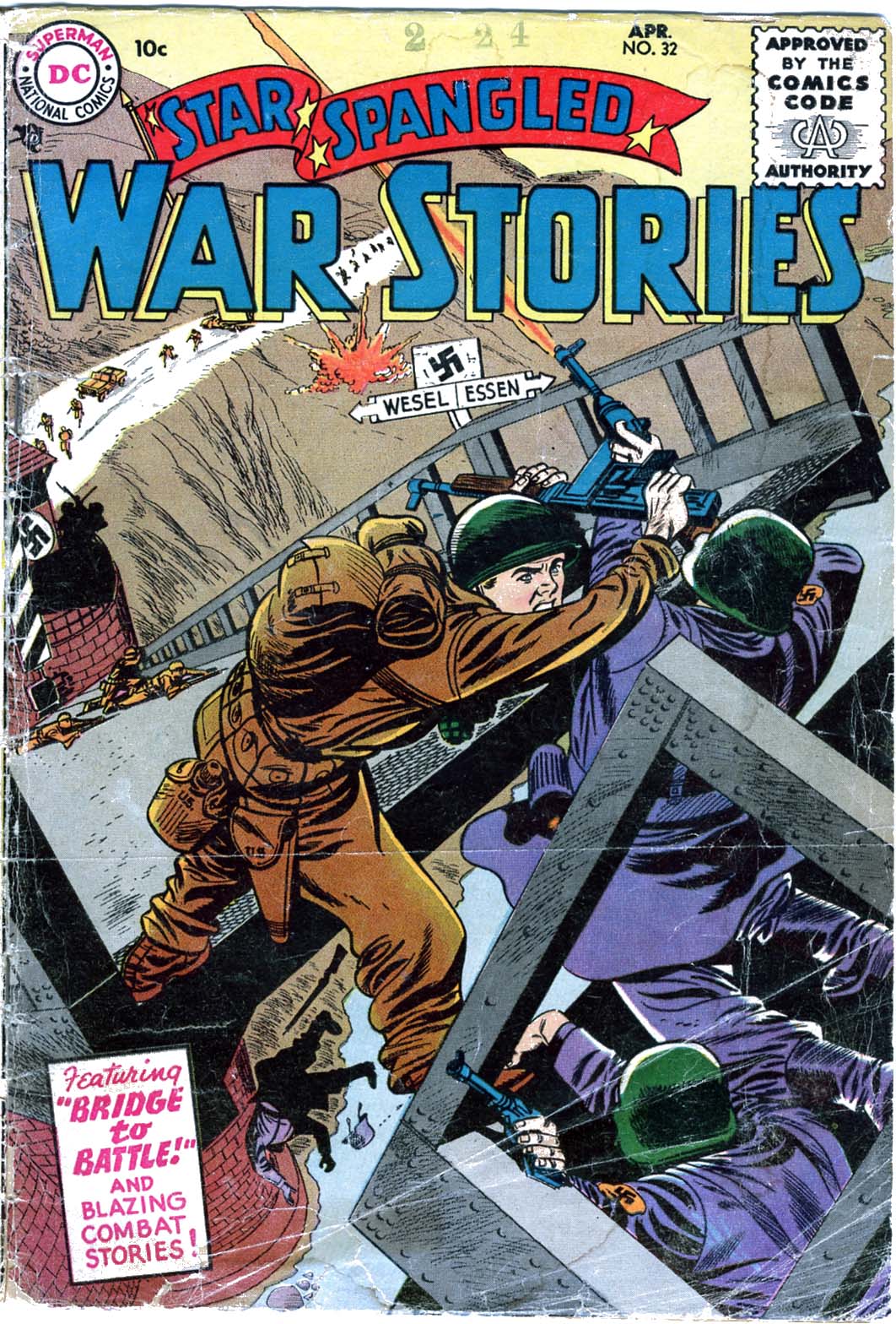 Read online Star Spangled War Stories (1952) comic -  Issue #32 - 1