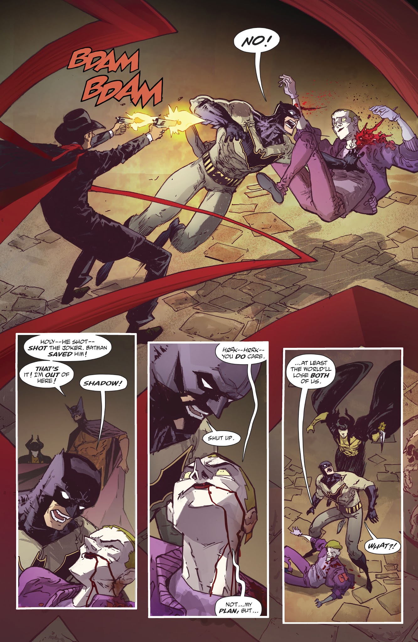 Read online Batman/Shadow comic -  Issue #4 - 16