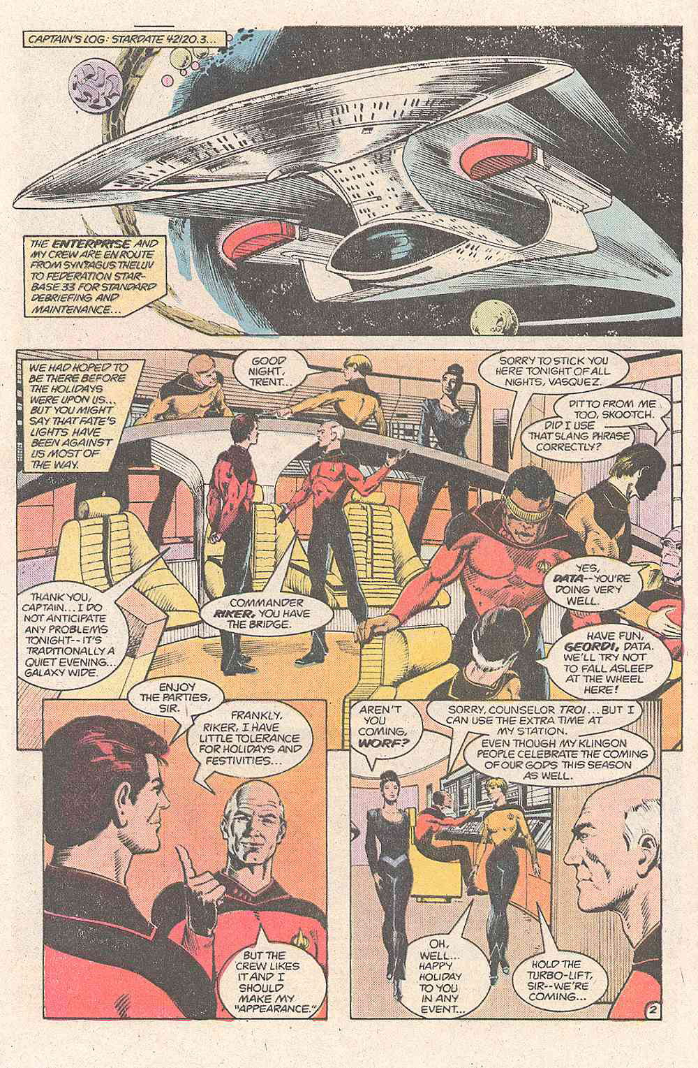 Read online Star Trek: The Next Generation (1988) comic -  Issue #2 - 3