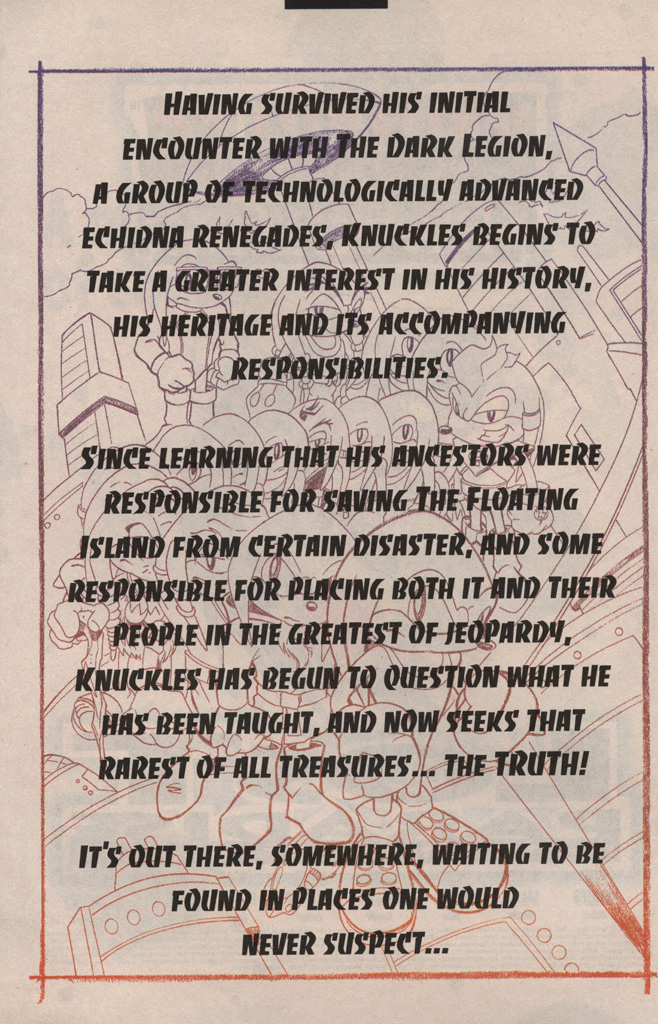 Read online Knuckles the Echidna comic -  Issue #4 - 4