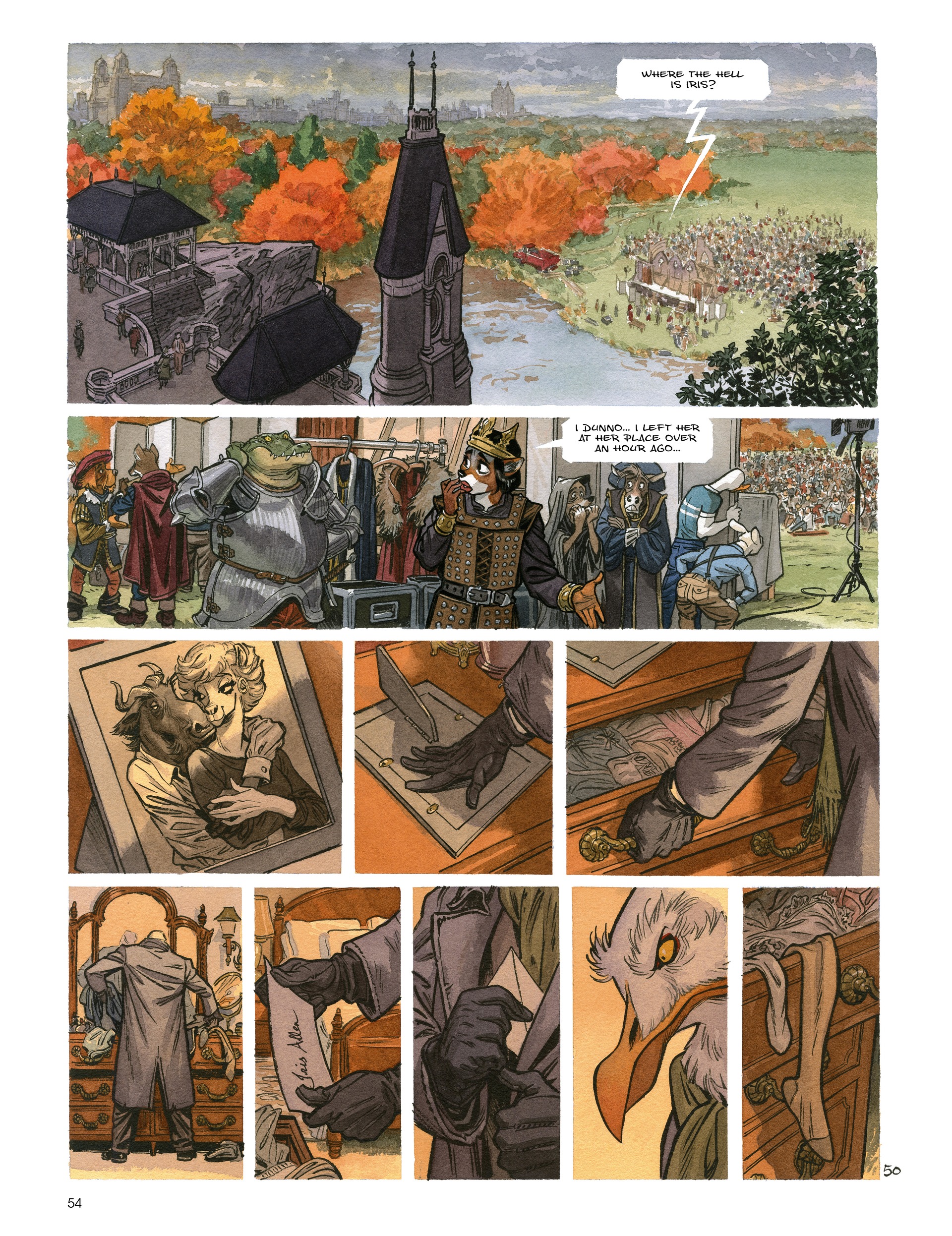 Read online Blacksad: They All Fall Down · Part One comic -  Issue # TPB - 56