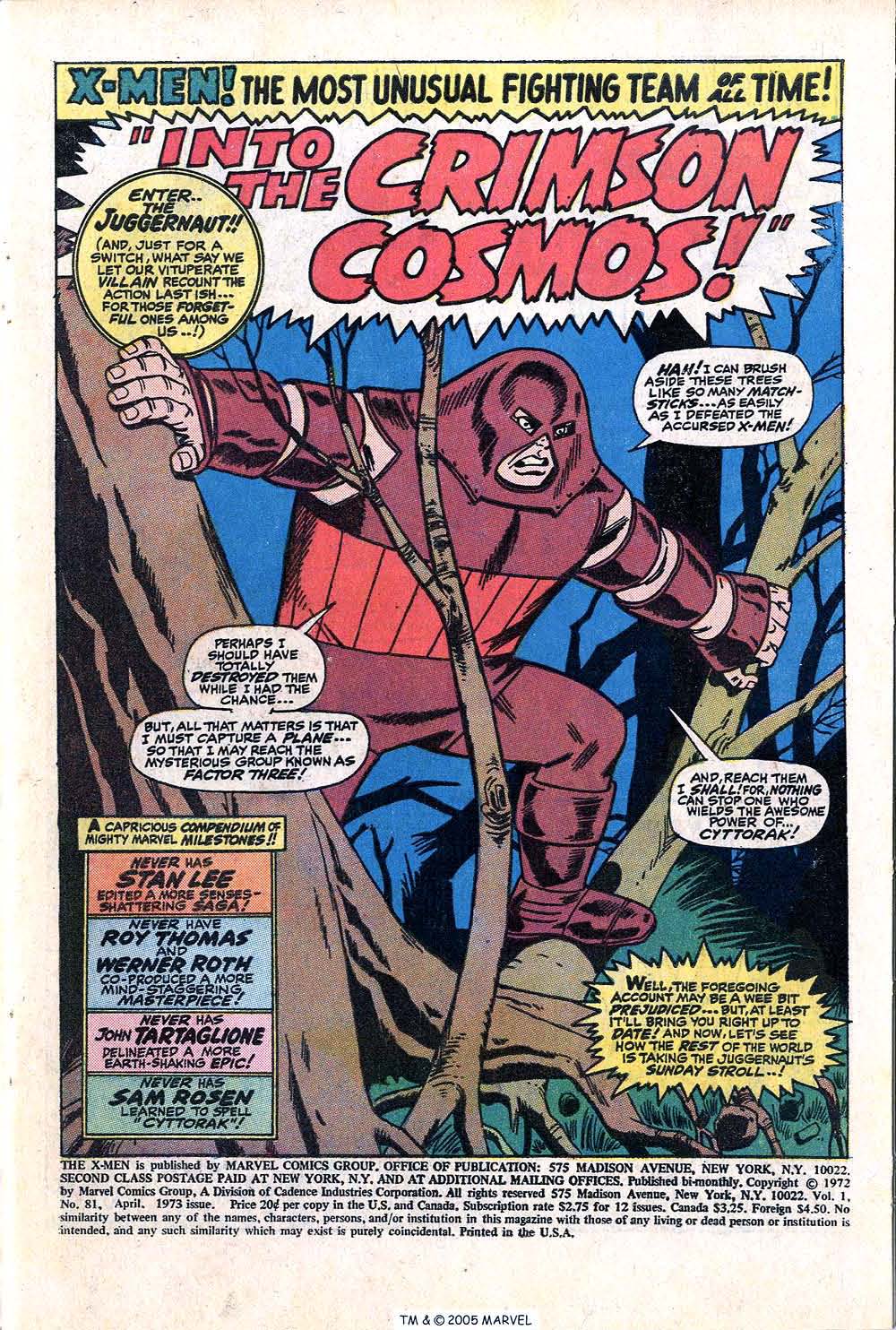 Read online Uncanny X-Men (1963) comic -  Issue #81 - 3