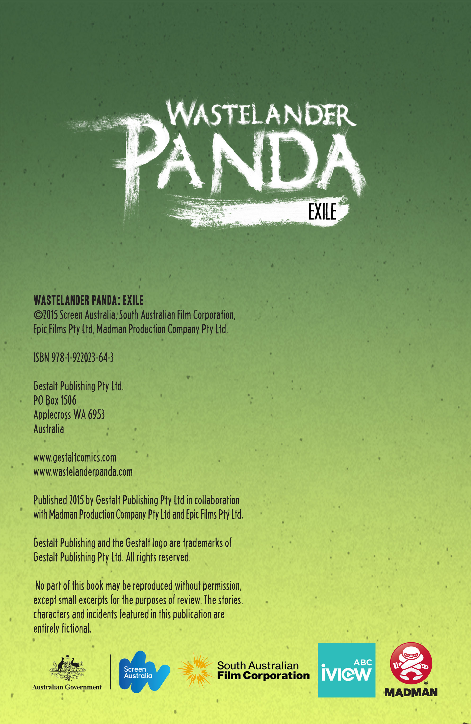 Read online Wastelander Panda comic -  Issue # TPB - 2