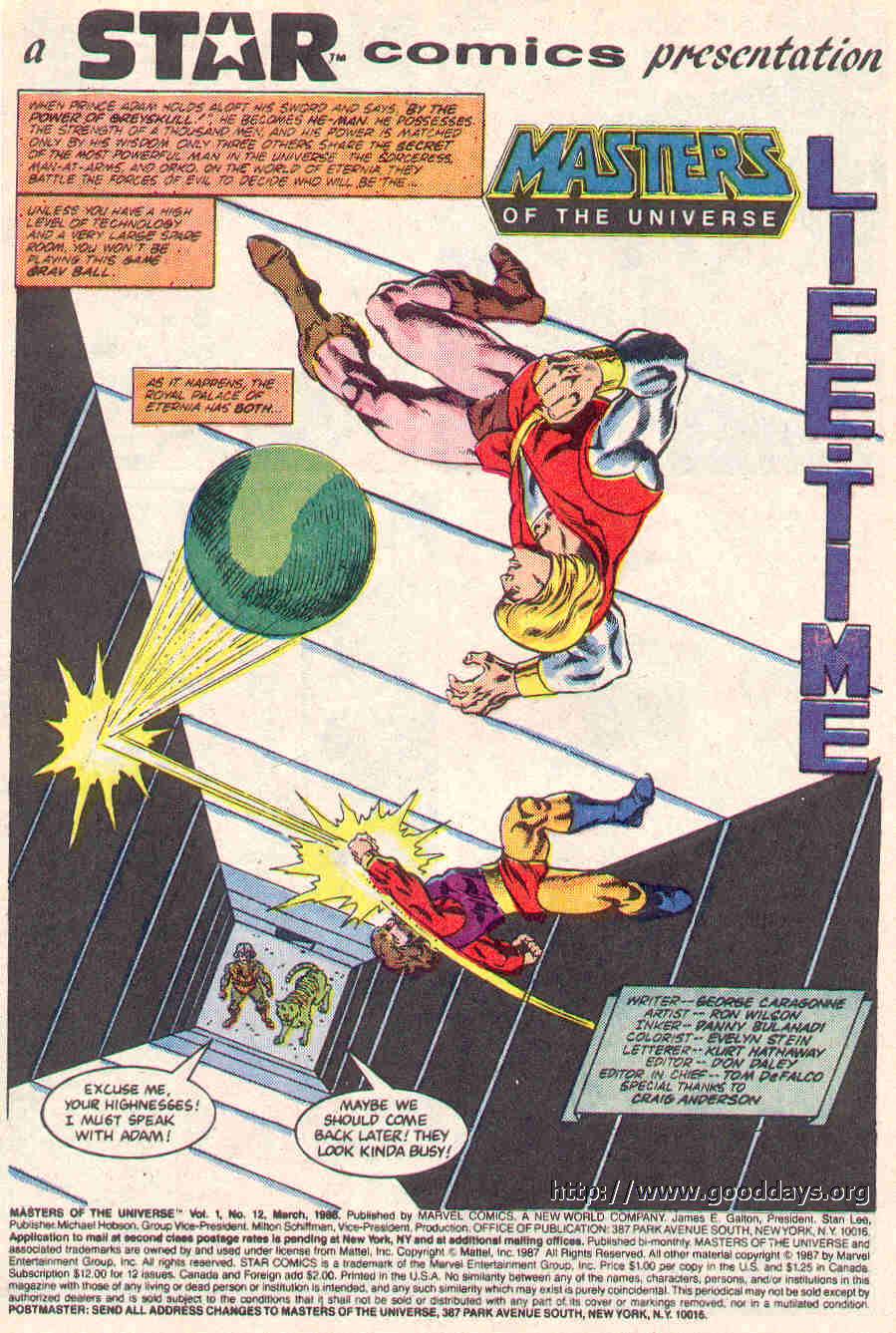Read online Masters of the Universe (1986) comic -  Issue #12 - 2