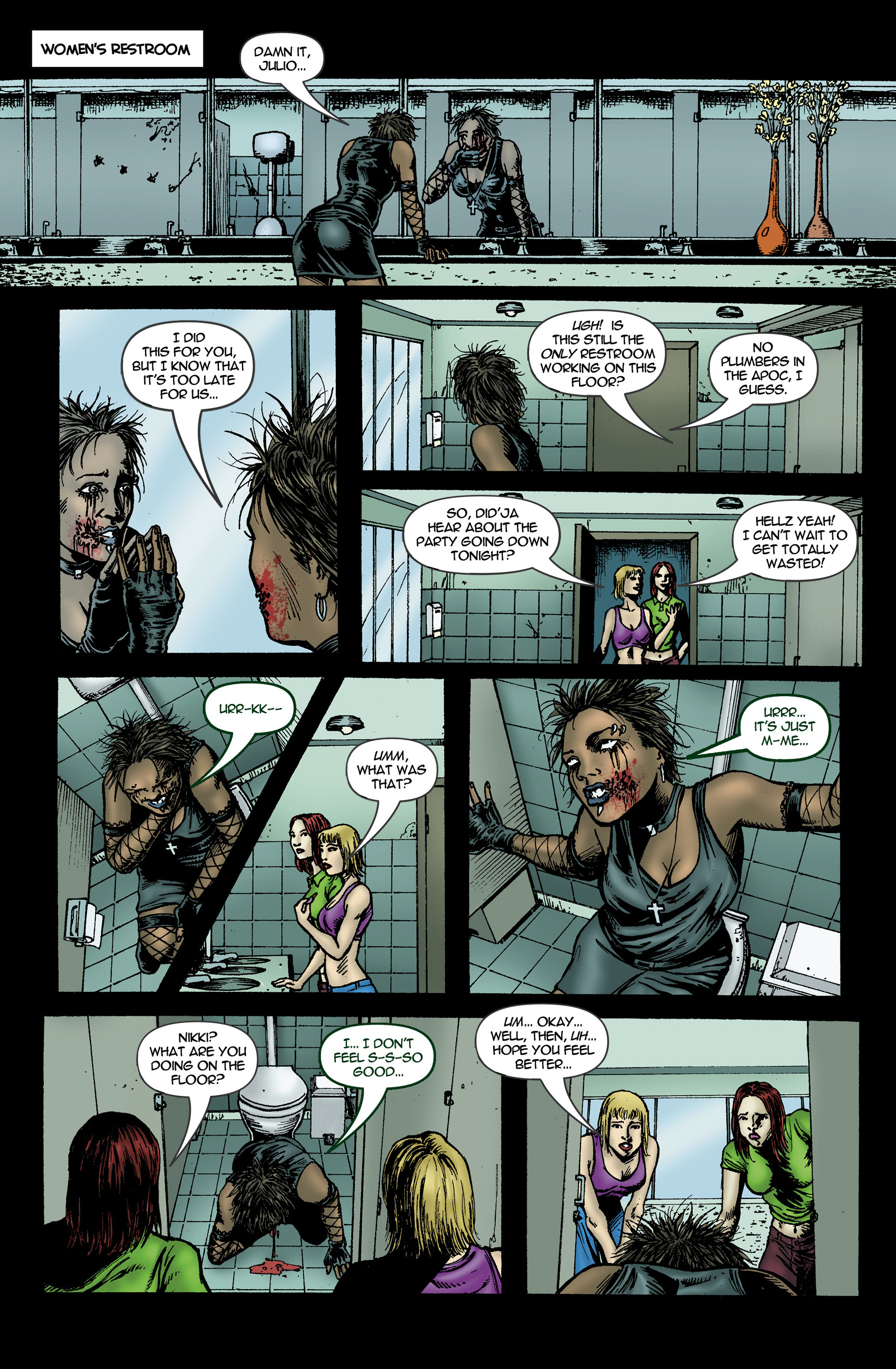 Read online Chaos Campus: Sorority Girls Vs. Zombies comic -  Issue #14 - 14