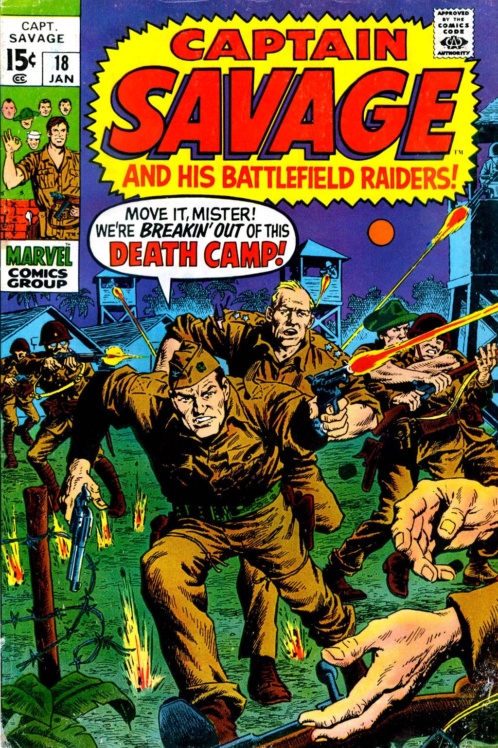 Read online Captain Savage and his Leatherneck Raiders comic -  Issue #18 - 1