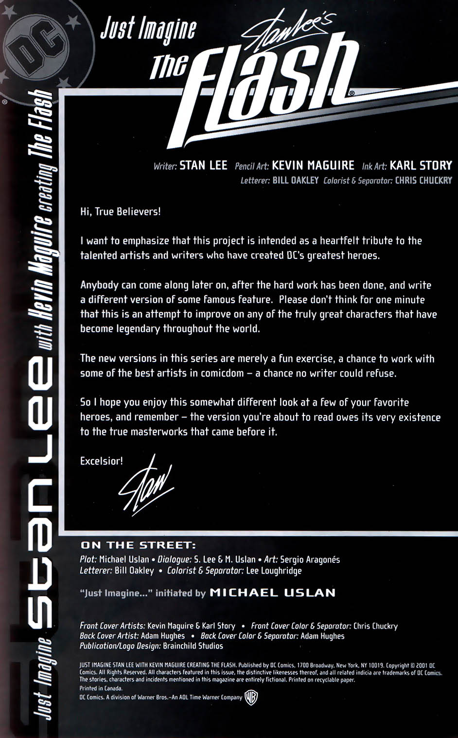 Read online Just Imagine Stan Lee With Kevin Maguire Creating The Flash comic -  Issue # Full - 2