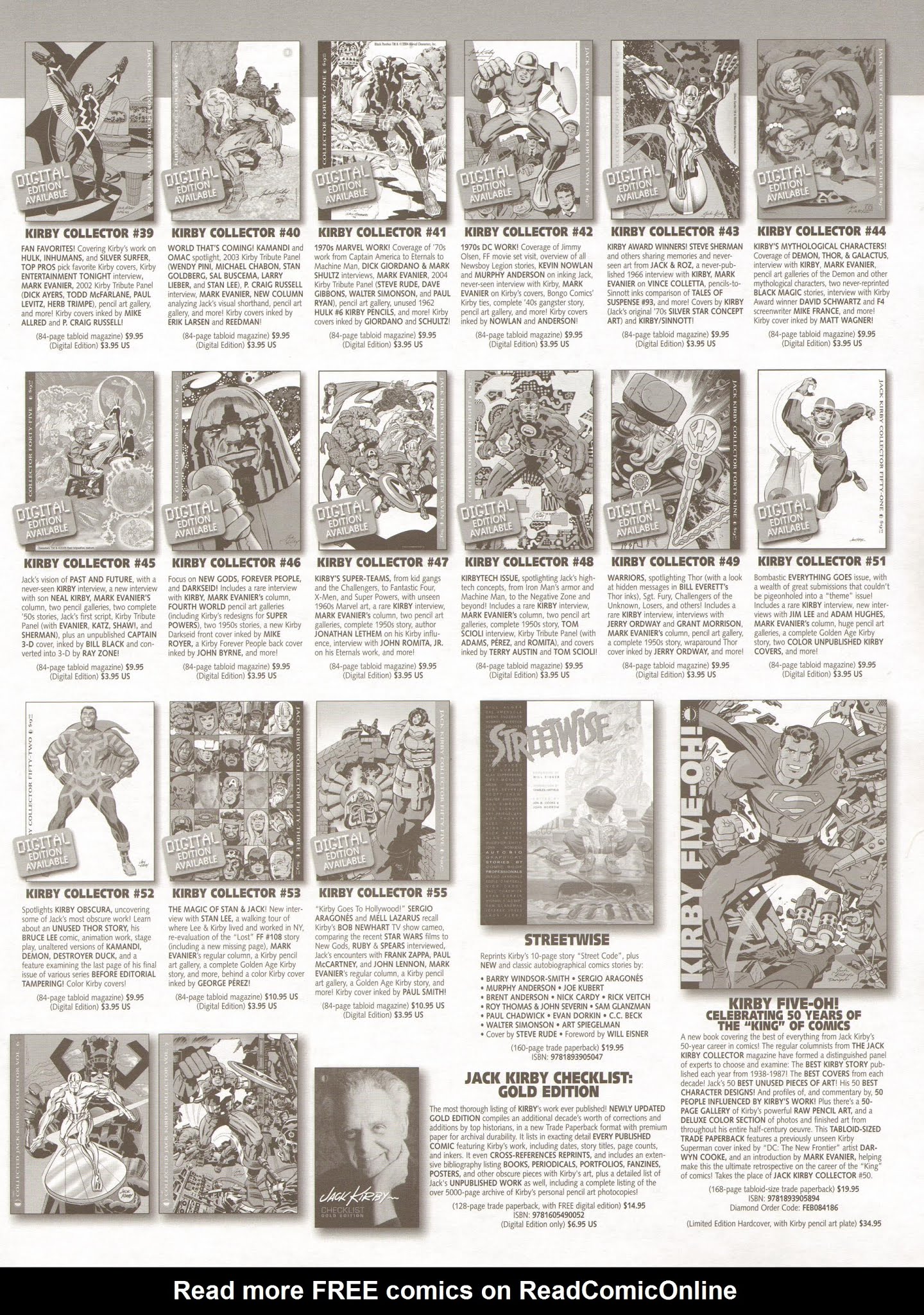 Read online The Jack Kirby Collector comic -  Issue #54 - 74