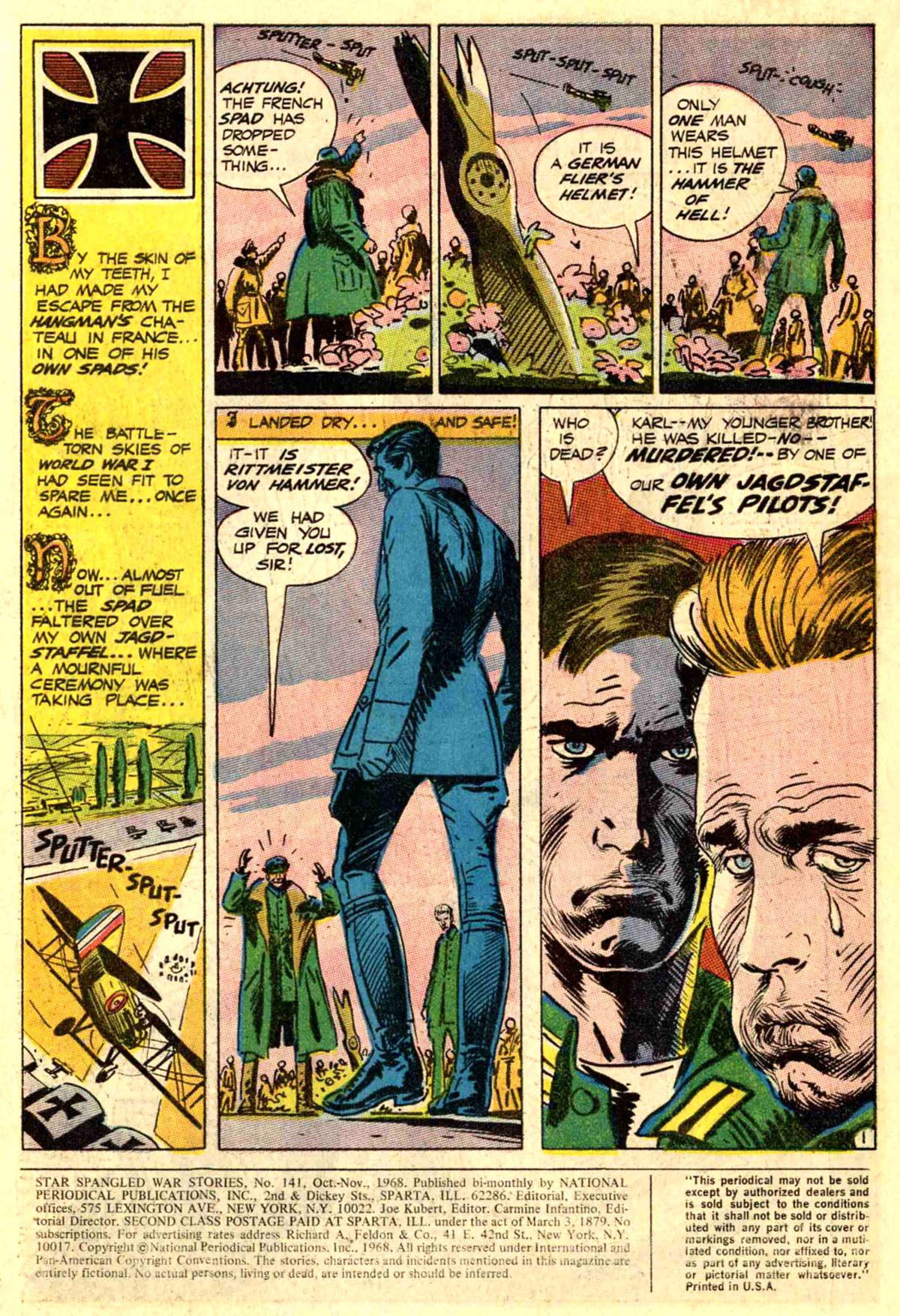 Read online Star Spangled War Stories (1952) comic -  Issue #141 - 3