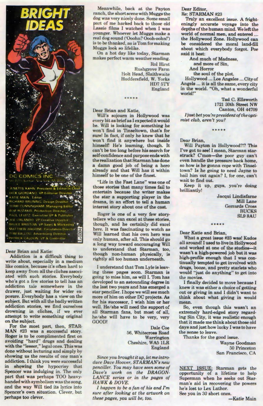 Read online Starman (1988) comic -  Issue #27 - 24